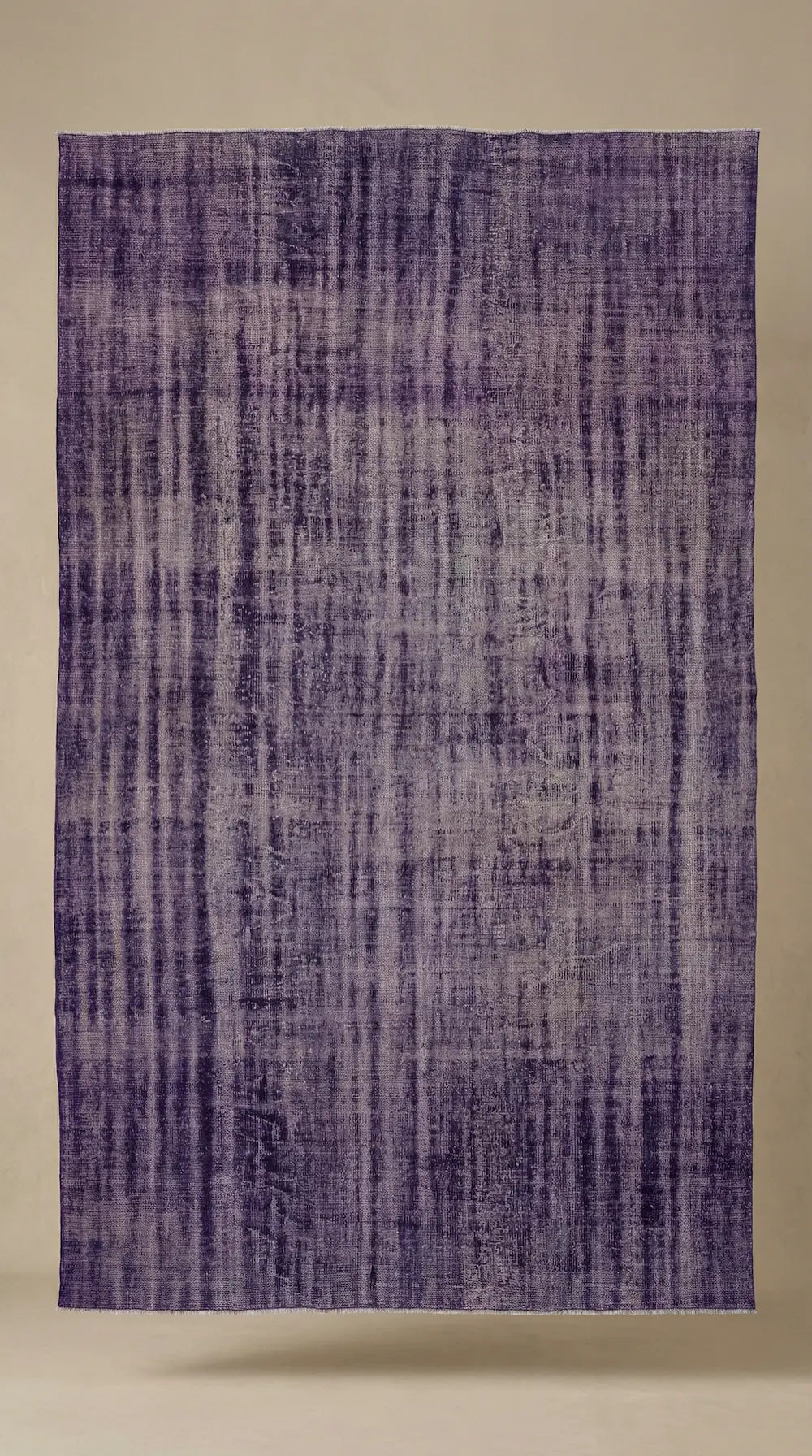 Zev Halı Vintage Serisi Overdyed Tekniği Mor El Dokuması Halı 240x376