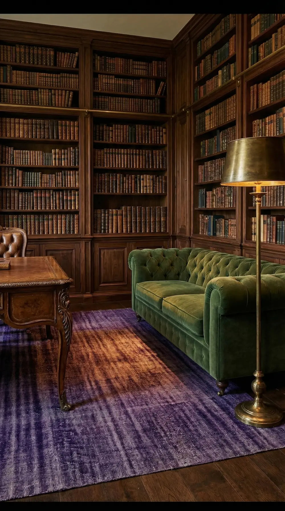 Zev Halı Vintage Serisi Overdyed Tekniği Mor El Dokuması Halı 240x376 | El Dokuması Halı | Zev Halı