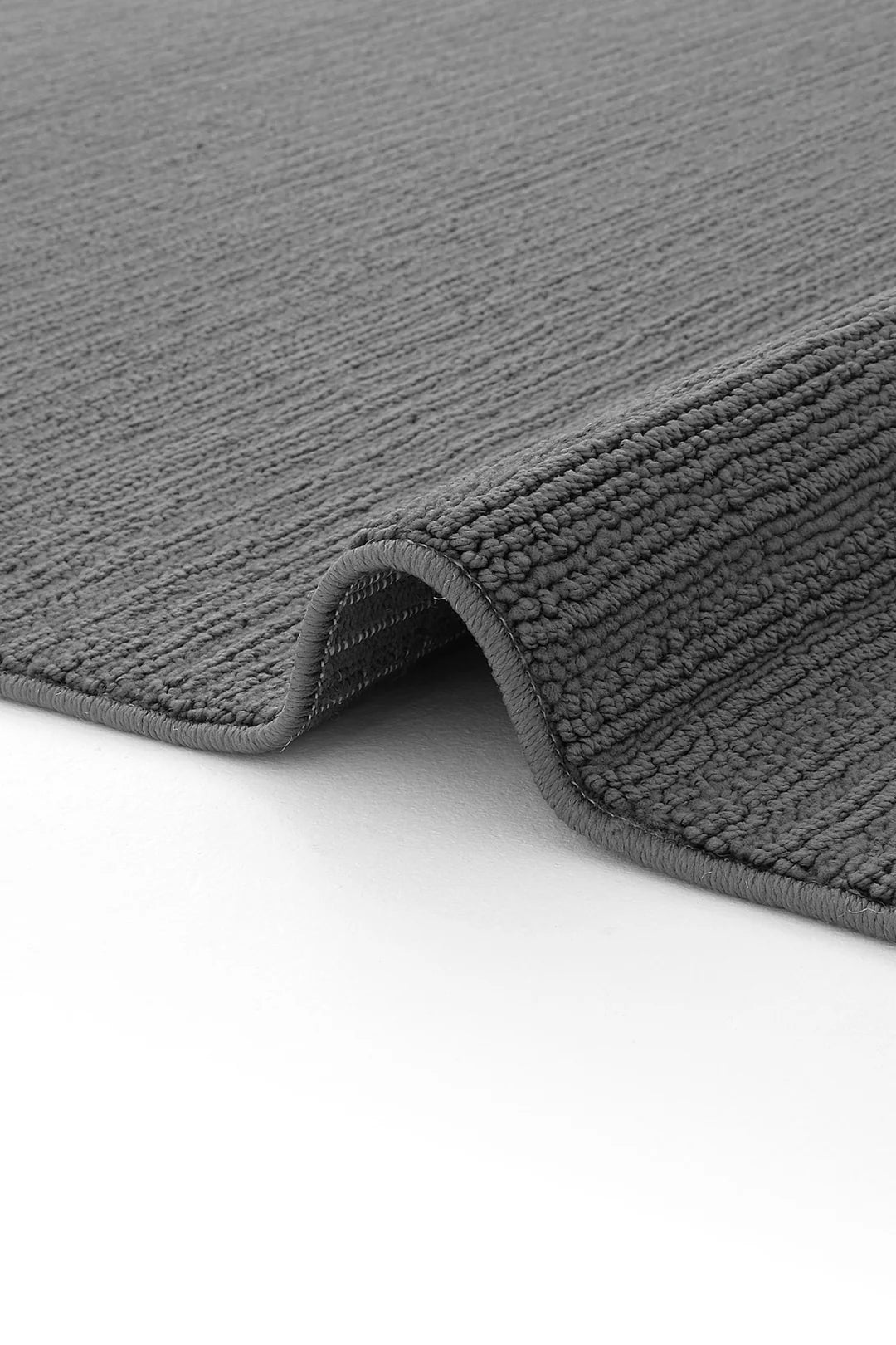 Antrasit Modern Bukle Halı | Yumuşak & Toz Yok Özel Ölçü - Zev Halı Bukle Bohem Halı Serisi ✂