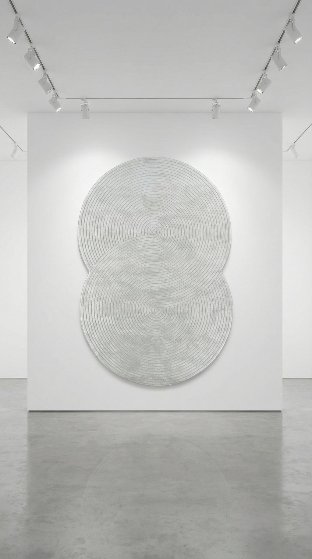 Krem Soyut Sanat Desenli Asimetrik Halı | Kübist & Modern Tarz