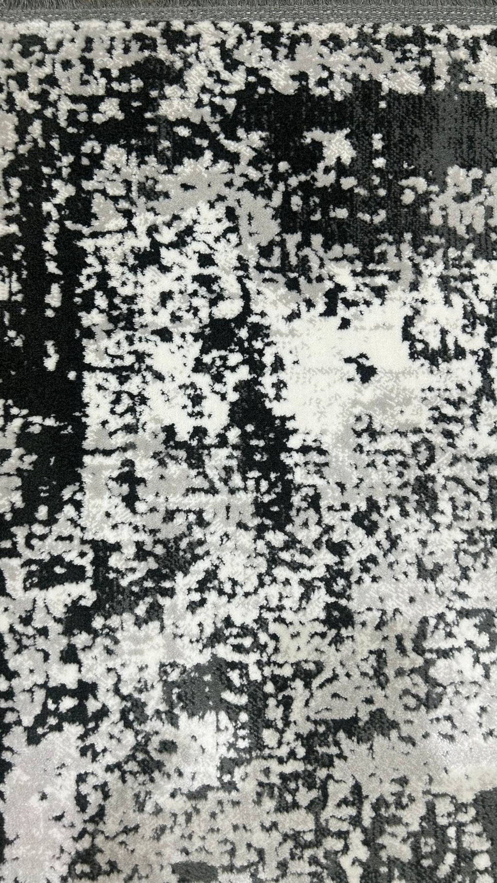 Zev Dark Serisi Zümrüt Siyahı Modern Grunge Triko Akrilik Salon Misafir Odası Halısı- %60 Fırsat Outlet st025  160x230
