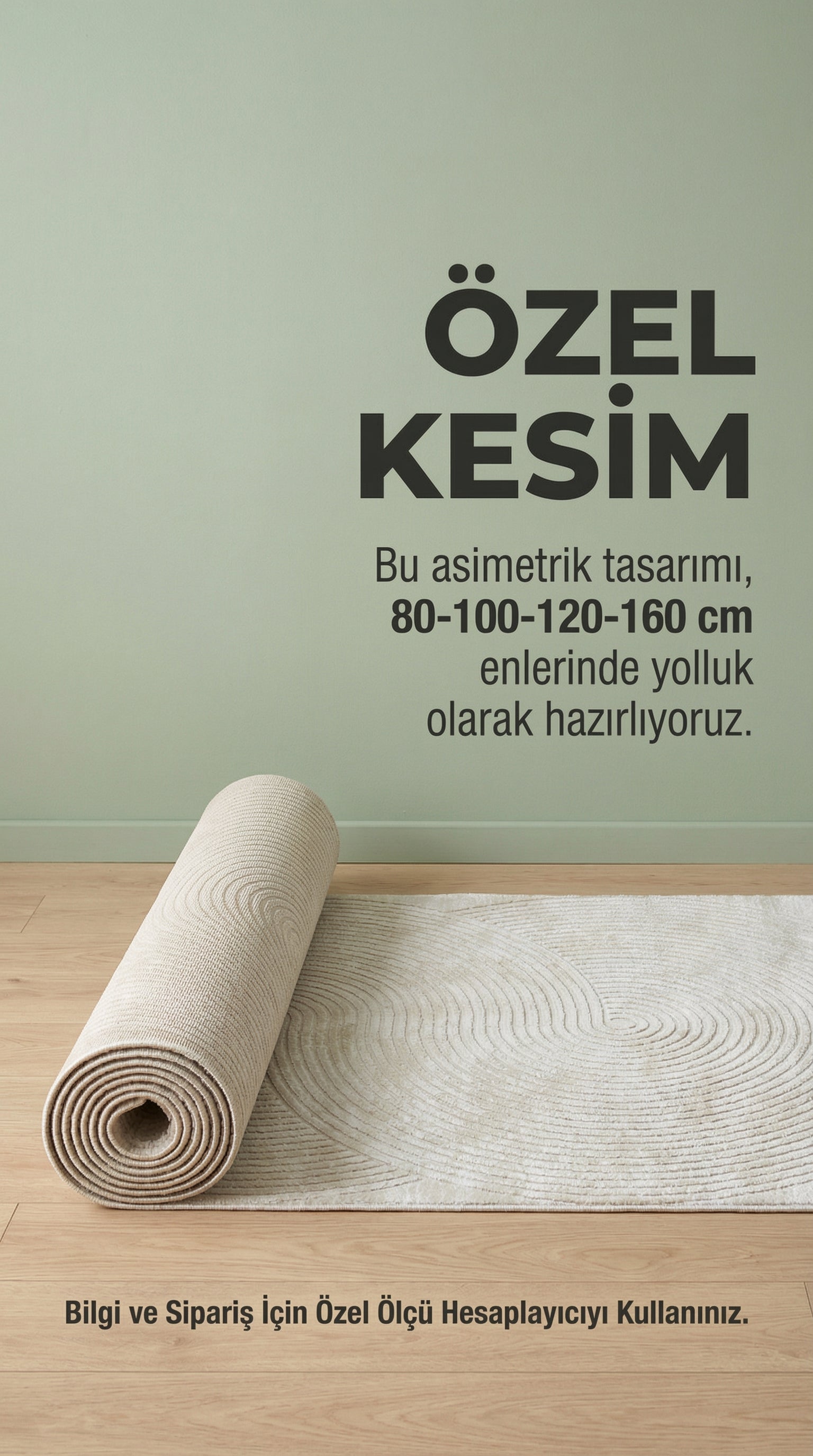 Krem Soyut Sanat Desenli Asimetrik Halı | Kübist & Modern Tarz