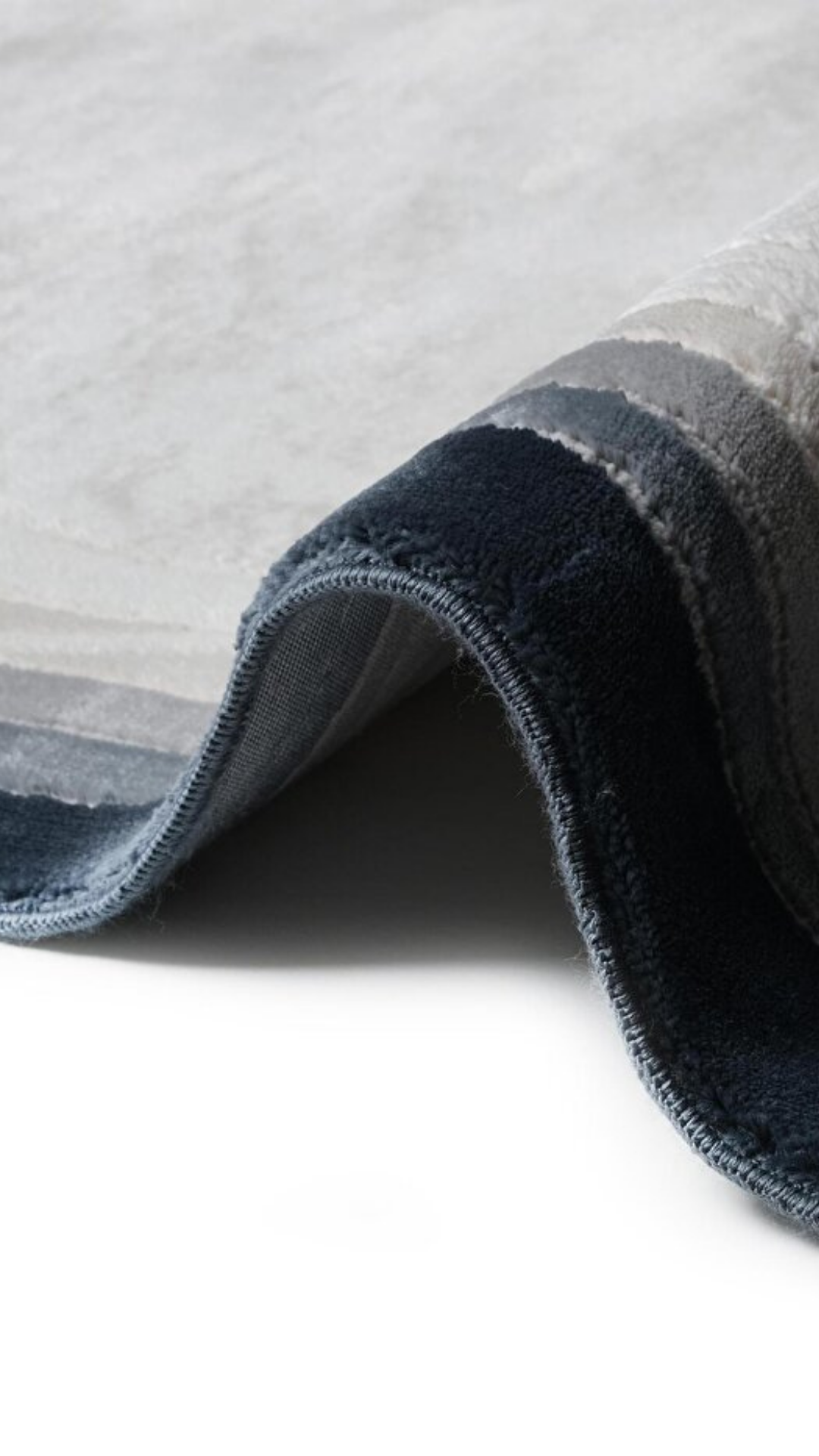 Gri Mavi Akik Desenli Organik Asimetrik Kesim Halı | Doğal Taş Görünümlü & Modern