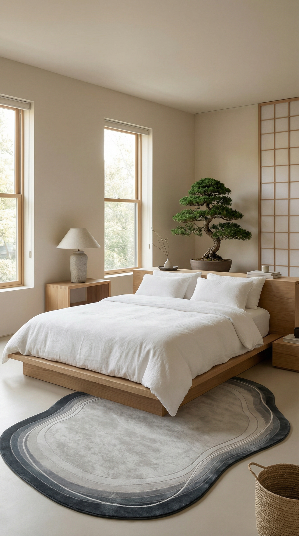 Gri Mavi Akik Desenli Organik Asimetrik Kesim Halı | Doğal Taş Görünümlü & Modern