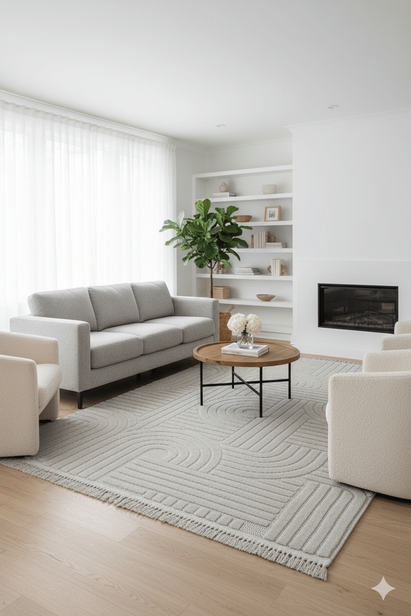 Bohem Tarzı İskandinav Halı 160x230 4 m²