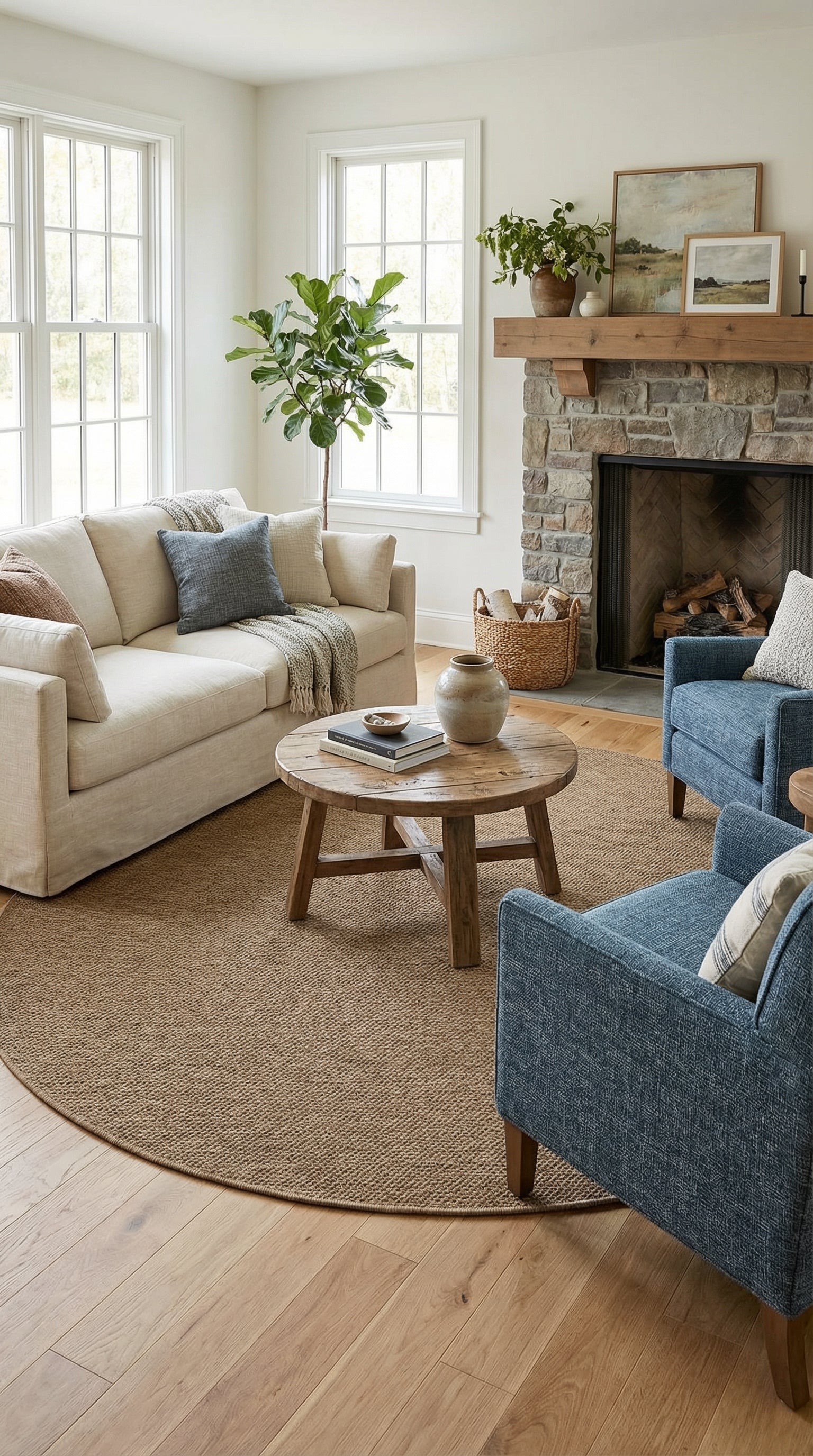 Zev Keten: 400 cm Çapa Kadar Devasa Yuvarlak Özel Kesim Halı Özel Ölçü ✂