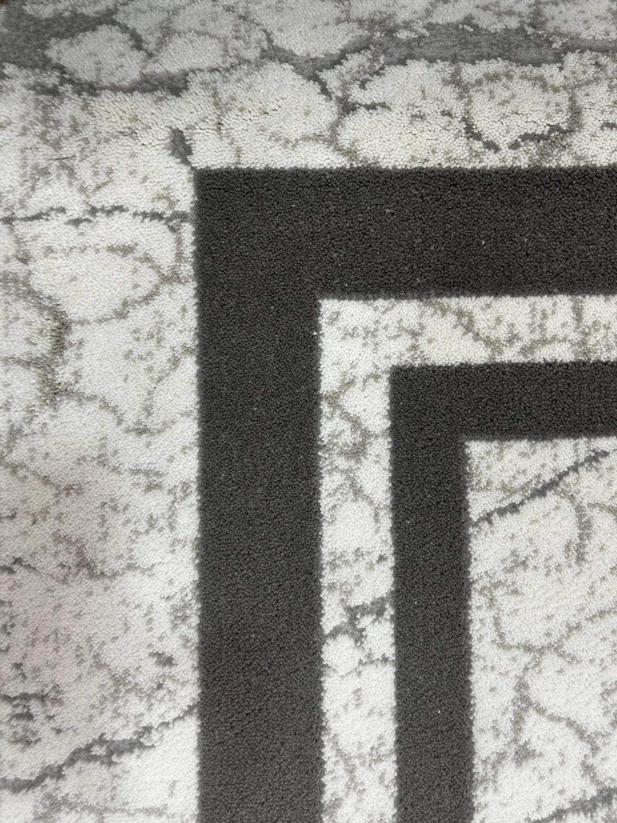 Zev Halı Stone Serisi Akrilik Halı St001 Gri 150x230