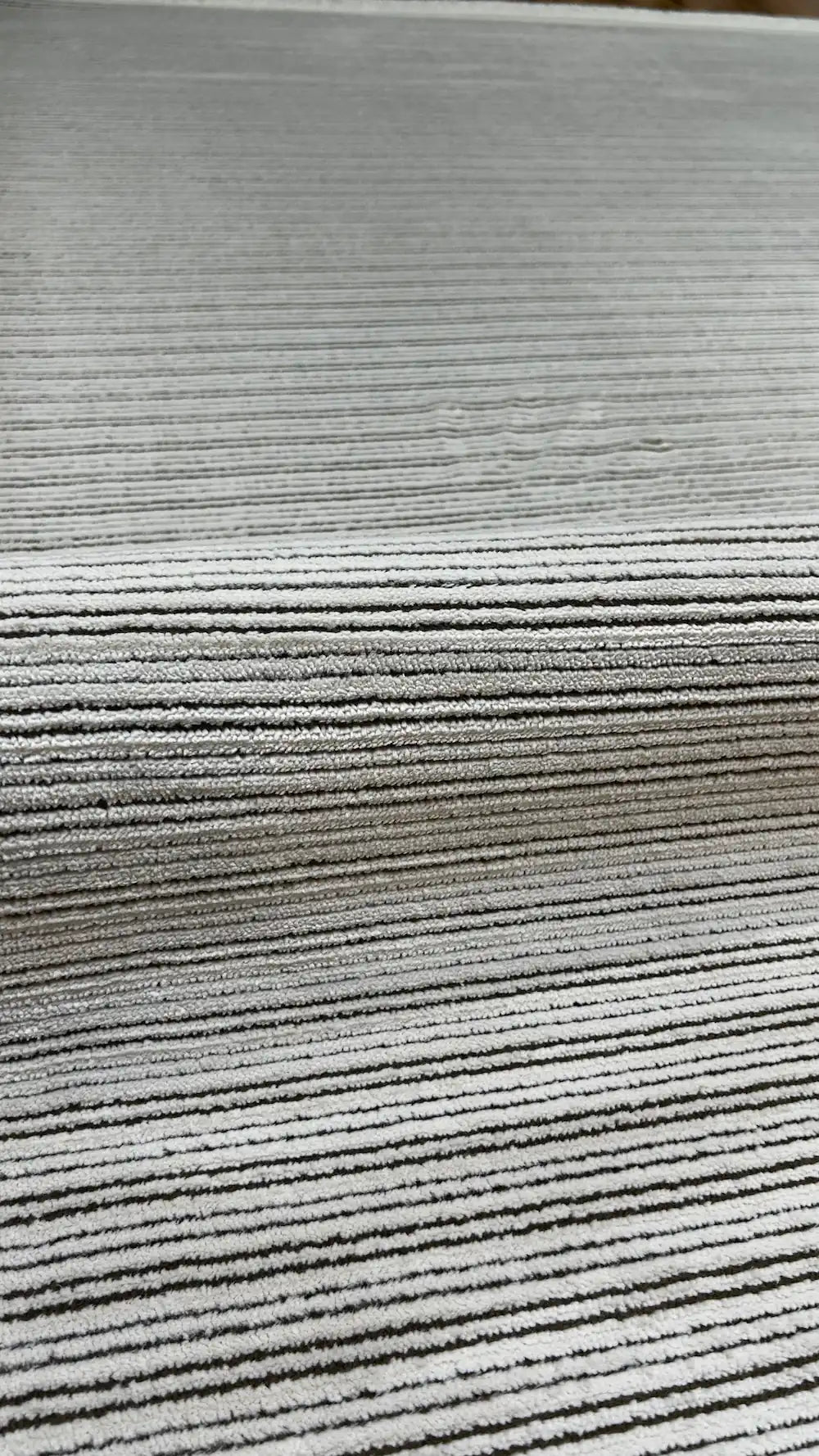 Zev Halı Prime  PR001 Krem Kendinden Çizgili Toz Yapmaz Halı 160x230