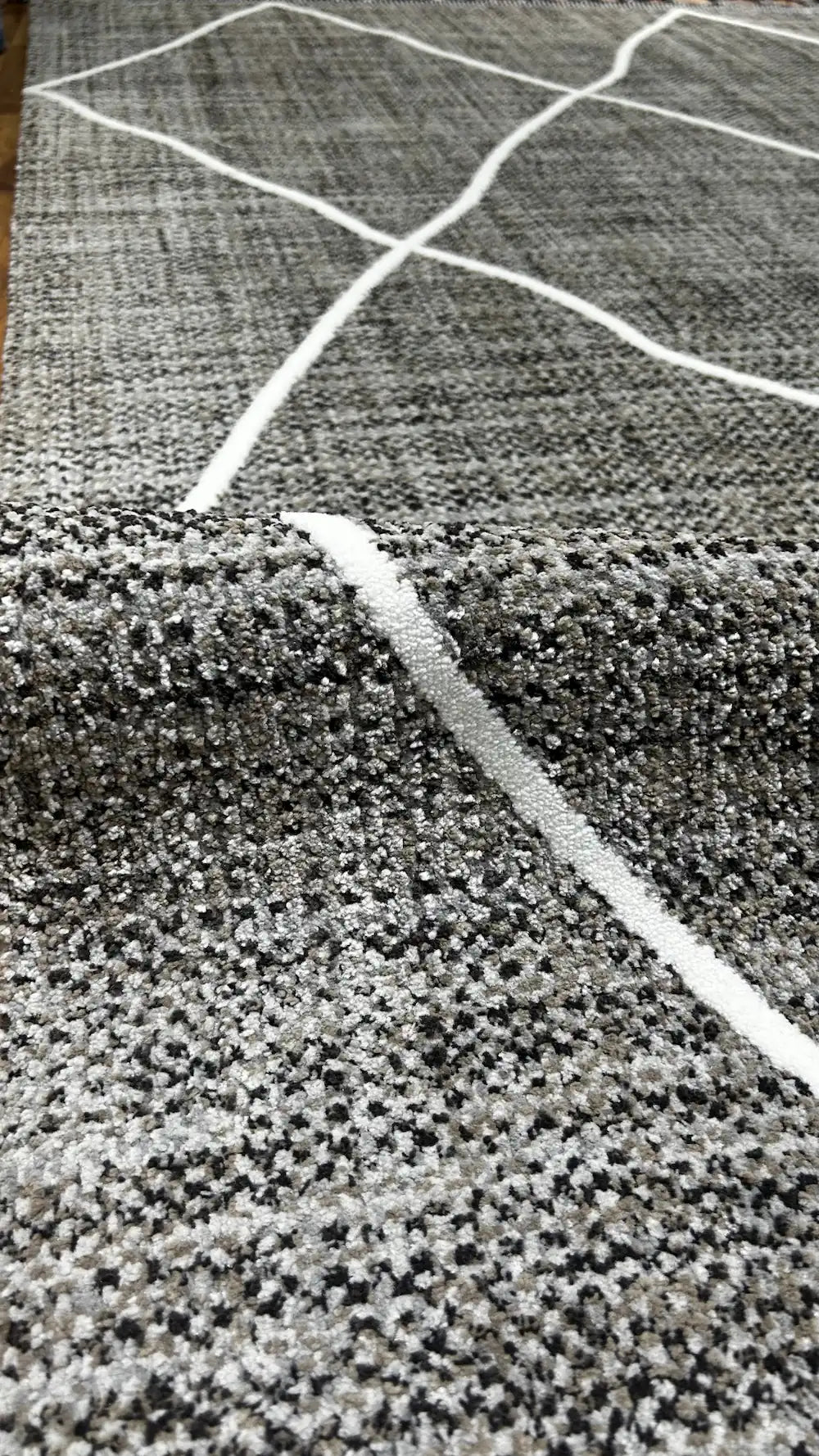 Zev Halı Prime PR010 | Antrasit Baklava Desenli Boho Halı 160x230