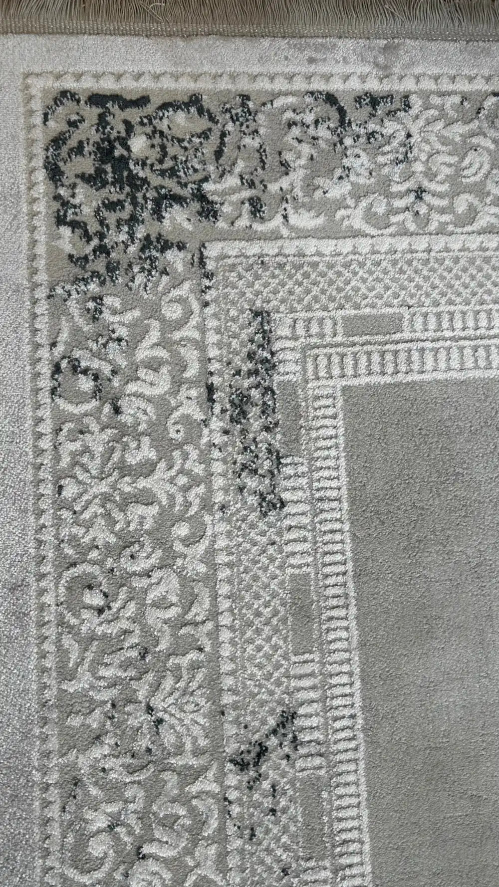 سجادة غرفة معيشة من الأكريليك المحبوك بإطار، من سلسلة زيف دارك، باللون الأسود الزمردي والأصفر الخردلي - خصم 60% في منفذ البيع st022 160x230