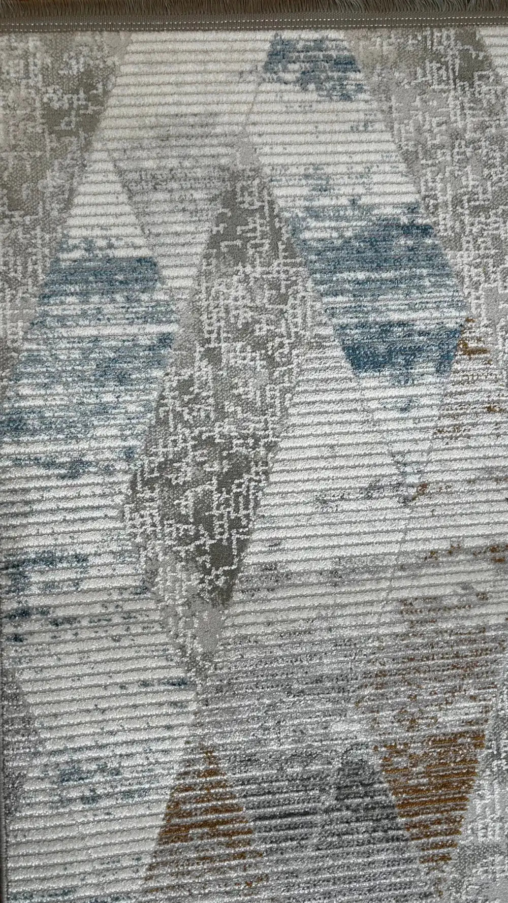 Zev Vogui Mavi Pas Rengi Geometrik Akrilik Modern Halı St035 160x230