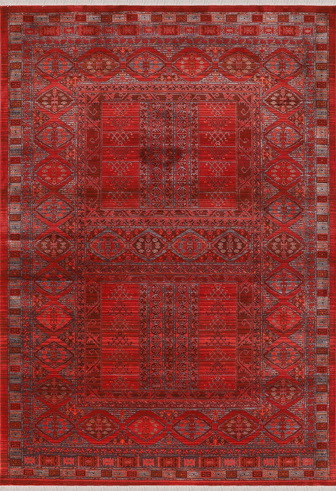 Zev Halı Asır Bordo Afgan Tarzı  Halı AS6