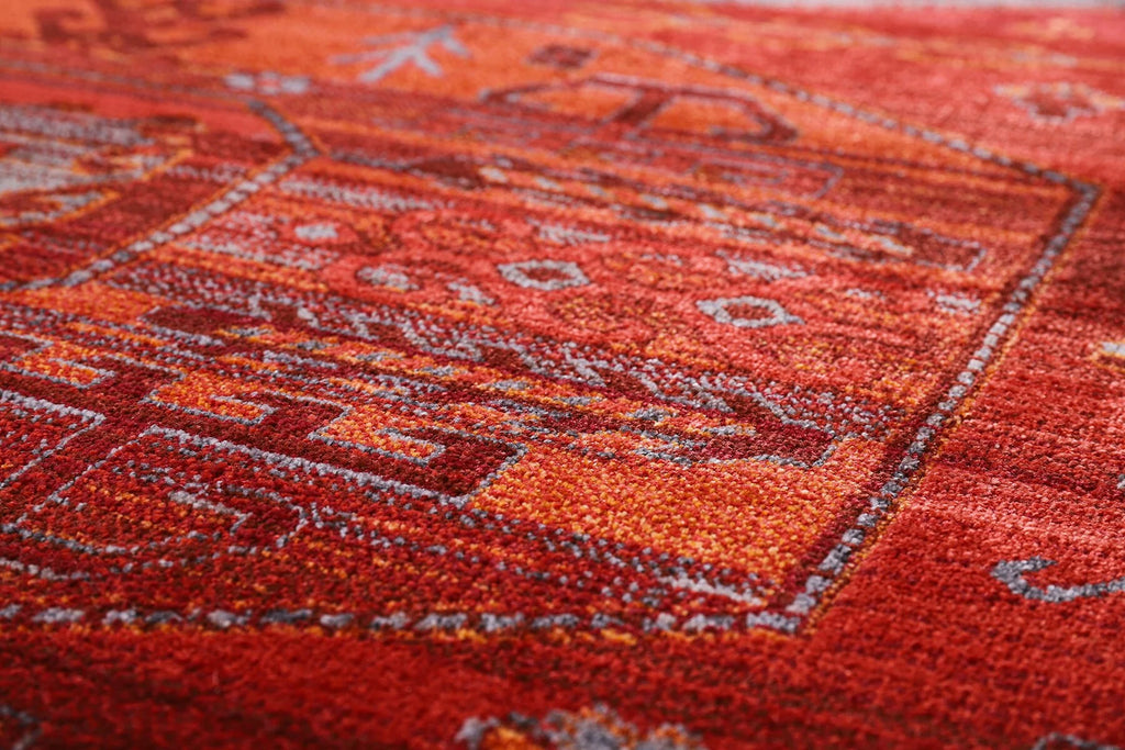 Zev Halı Asır Bordo Afgan Tarzı  Halı AS5