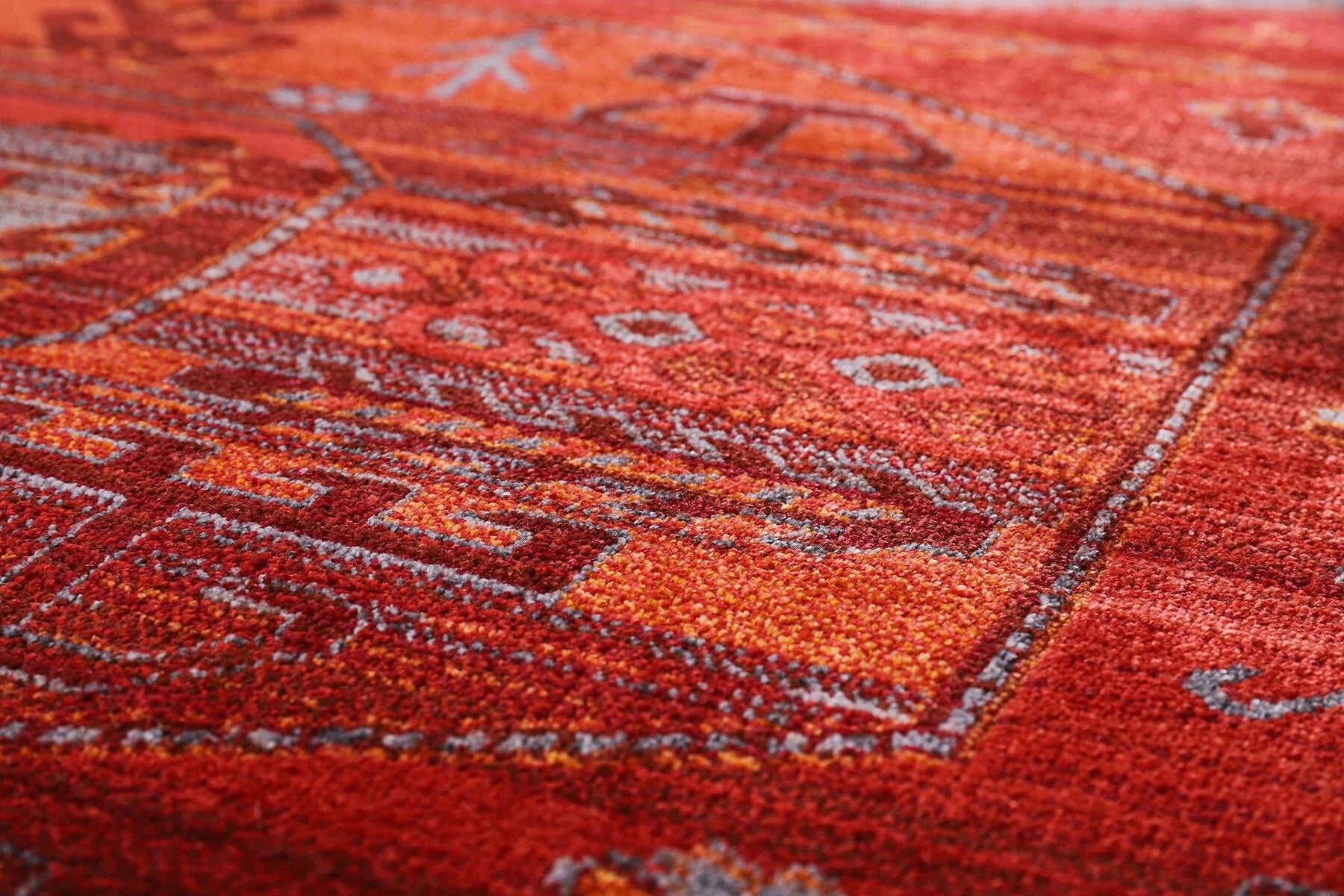 Zev Halı Asır Bordo Afgan Tarzı  Halı AS5