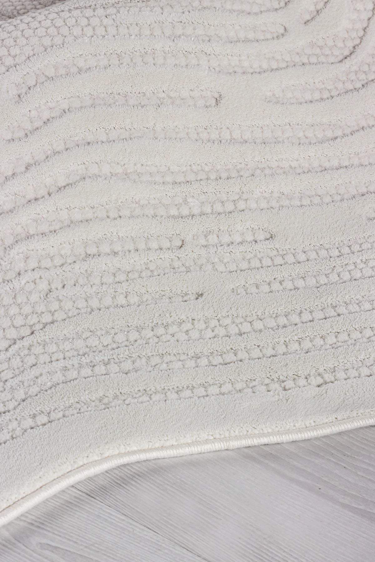 Krem renkli yumuşak dokulu makine halısı, oturma odası ve koridor için modern yolluk