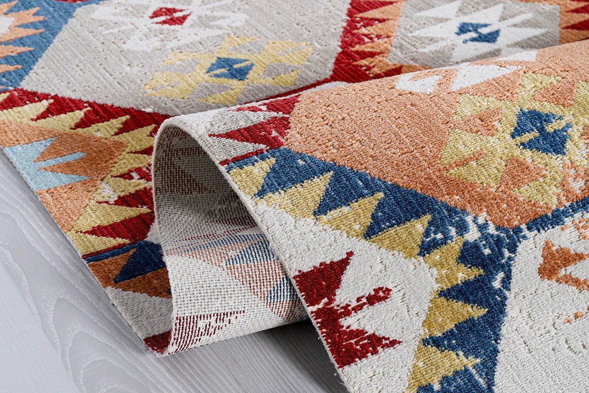 Zev halı Antik Dokuma İnce Etnik Desen Halı AN009