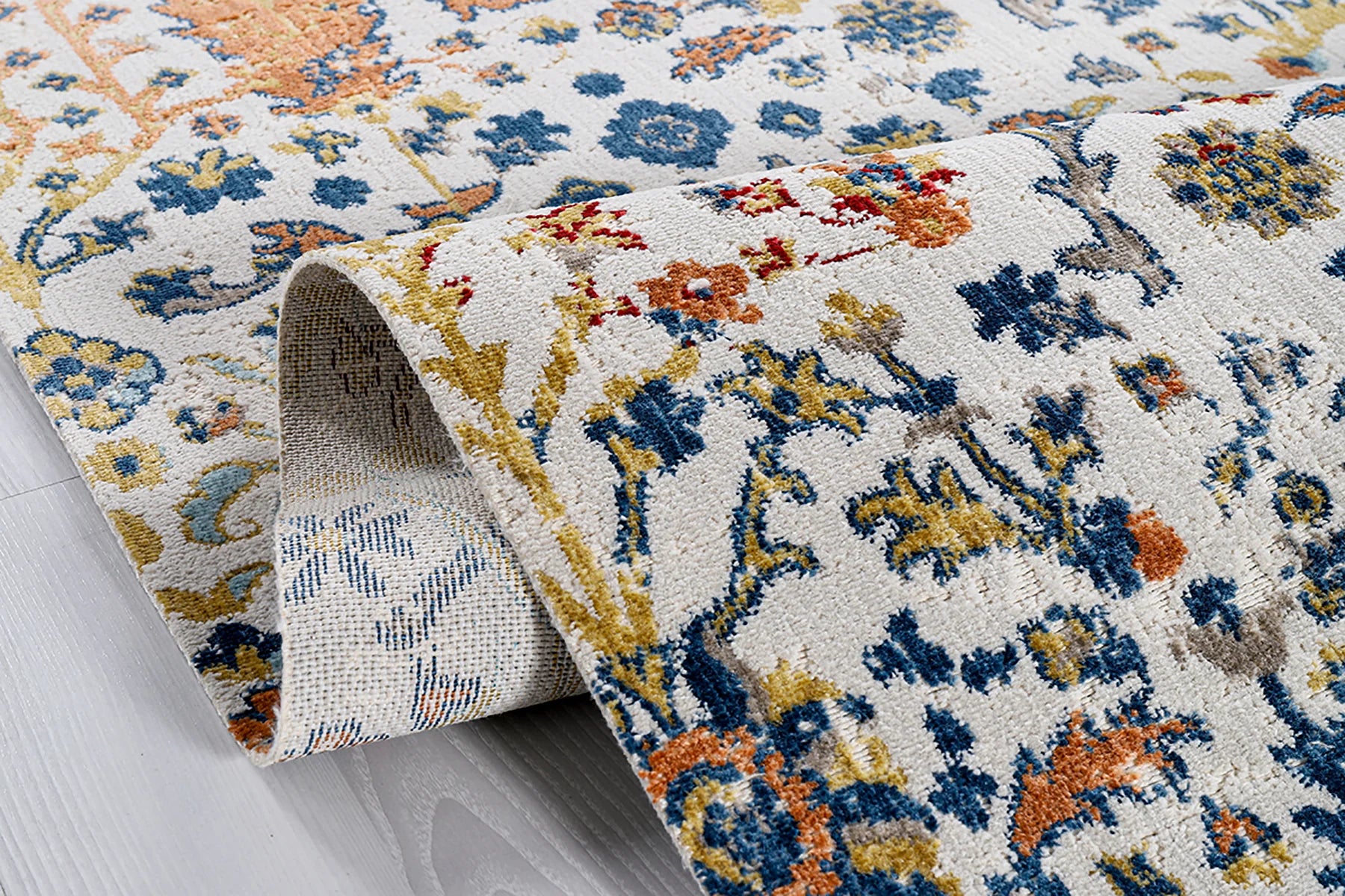 Zev halı Antik Dokuma İnce Etnik Desen Halı AN005 Özel Ölçü ✂