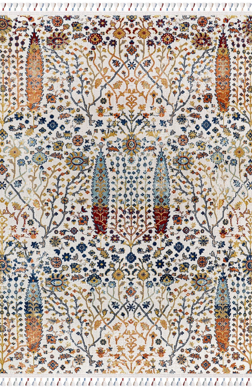 Zev halı Antik Dokuma İnce Etnik Desen Halı AN005 Özel Ölçü ✂