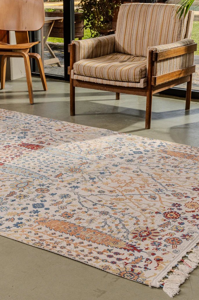 Zev halı Antik Dokuma İnce Etnik Desen Halı AN005 Özel Ölçü ✂