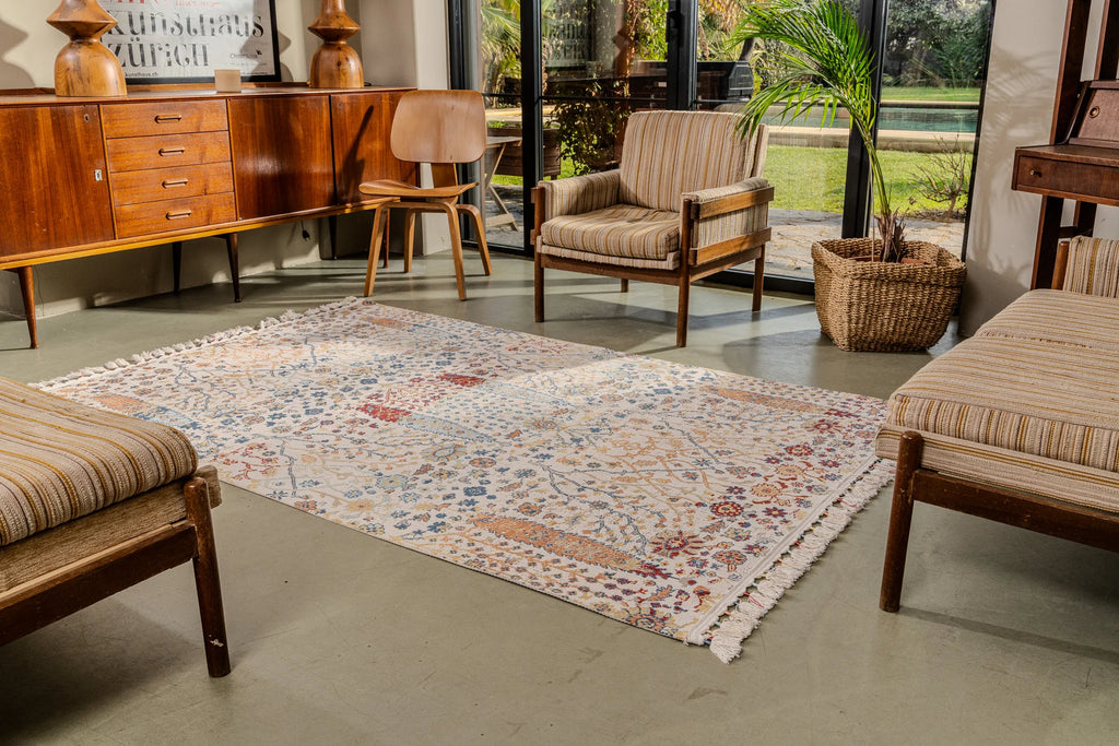 Zev halı Antik Dokuma İnce Etnik Desen Halı AN005 Özel Ölçü ✂