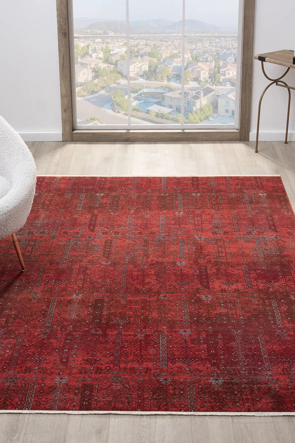 Zev Halı Asır Bordo Afgan Tarzı  Halı AS2