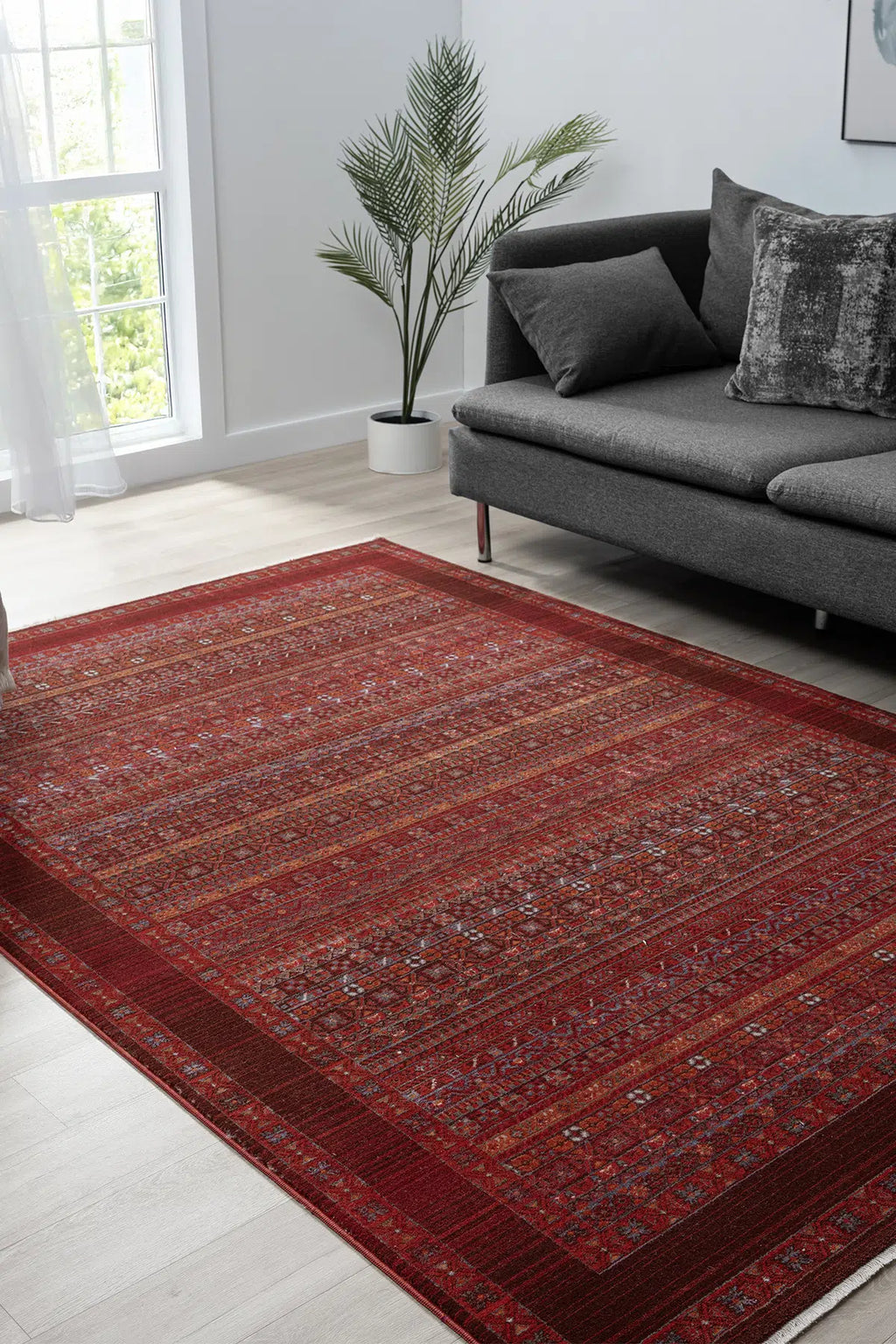 Zev Halı Asır Bordo Afgan Tarzı  Halı