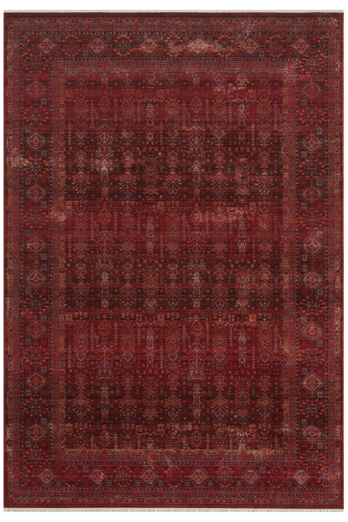 Zev Halı Asır Bordo Afgan Tarzı  Halı AS3