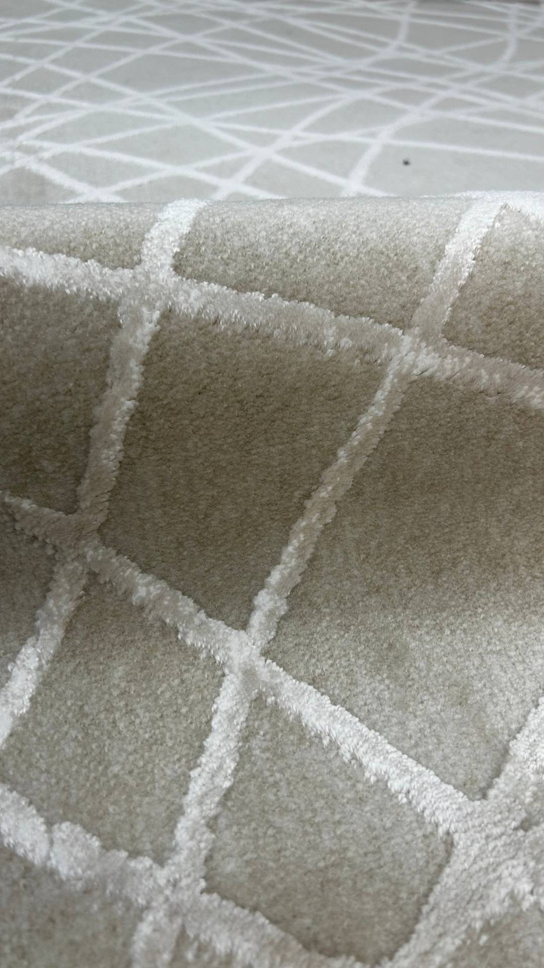 سلسلة زيف ستون: سجادة أكريليك مخططة بشكل فوضوي - خصم 60% على منتجات التخفيضات st011 مينك 140x230