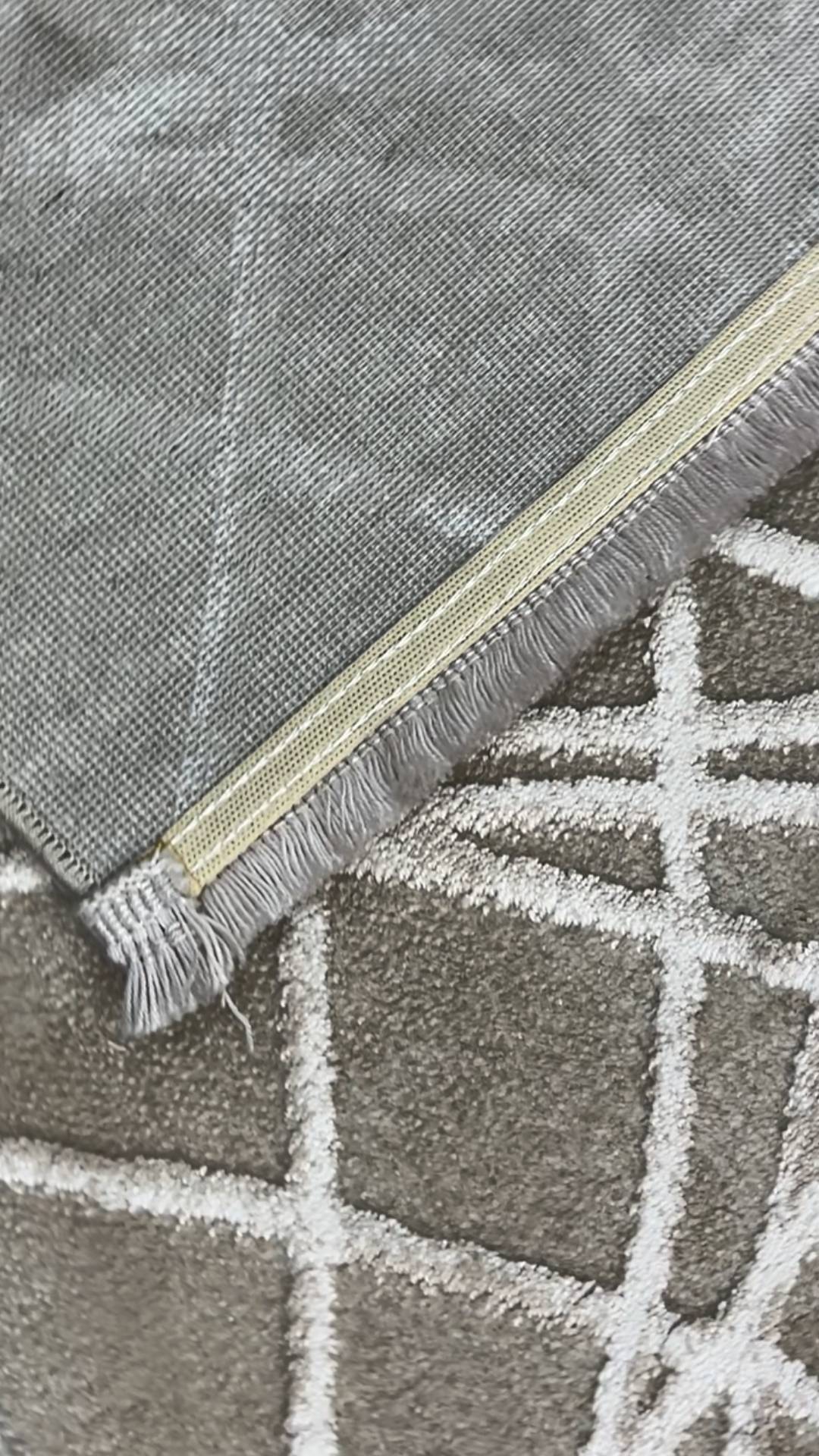 سلسلة زيف ستون: سجادة أكريليك مخططة بشكل فوضوي - خصم 60% على منتجات التخفيضات st011 مينك 140x230