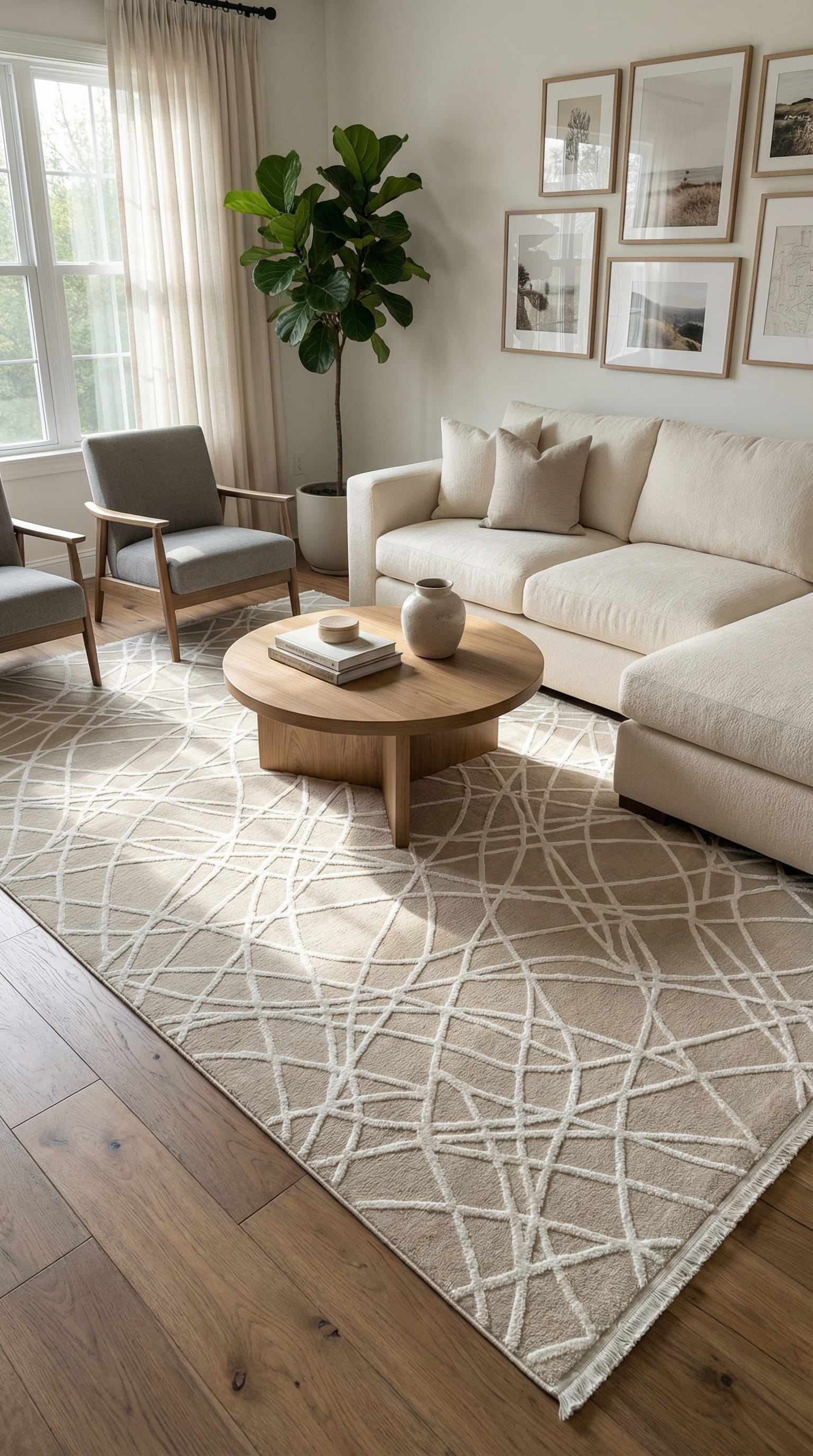 سلسلة زيف ستون: سجادة أكريليك مخططة بشكل فوضوي - خصم 60% على منتجات التخفيضات st011 مينك 140x230