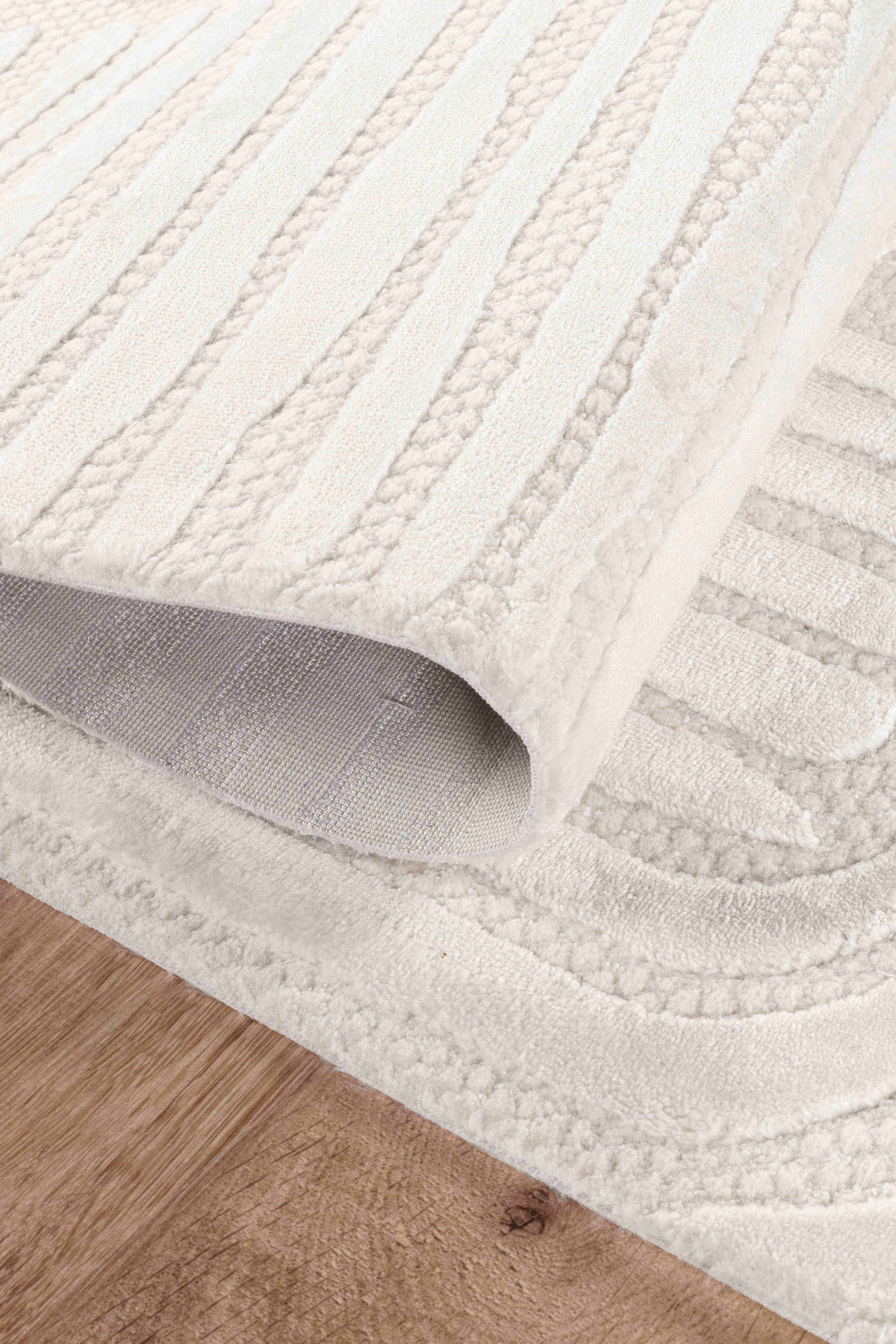 Krem kahve yumuşak dokulu makine halısı, salon ve mutfak için ideal yolluk