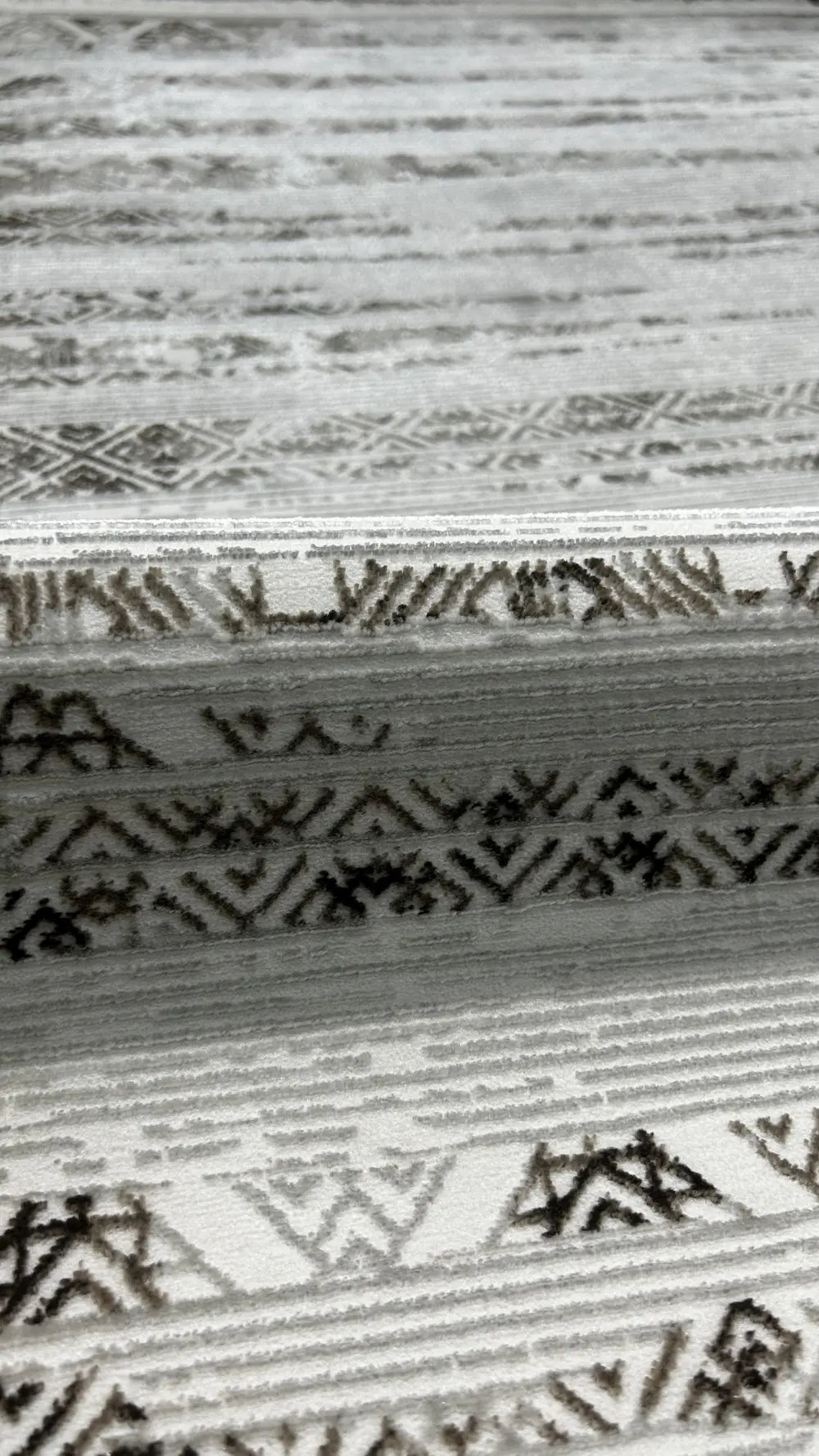 Zev Halı NK008 | Boho-Etnik Çizgili Makinede Yıkanabilir Kaymaz Taban Modern Halı 115x180