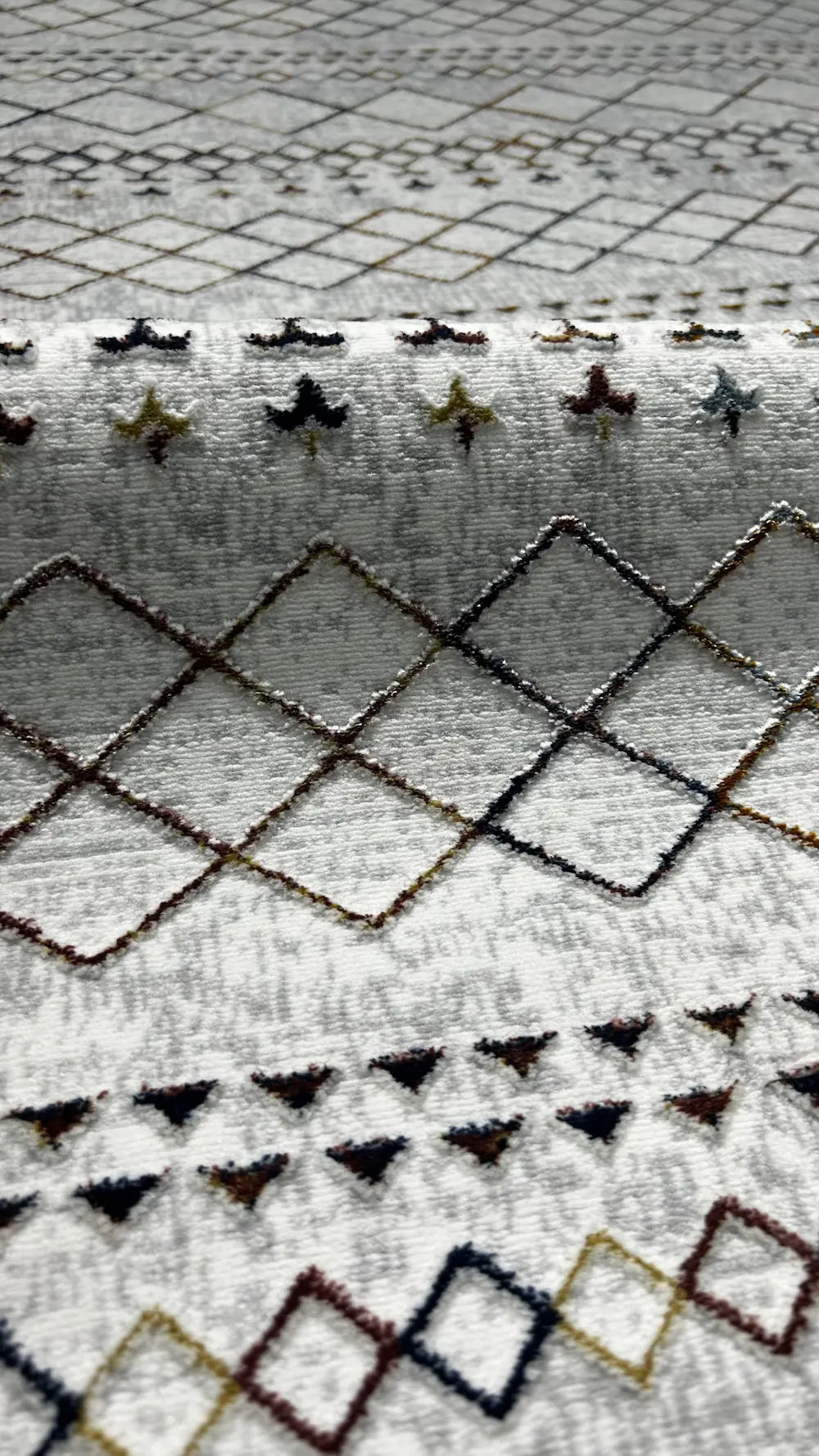 Zev Halı NK005 | Boho & Etnik Desenli Makinede Yıkanabilir Kaymaz Taban Modern Halı