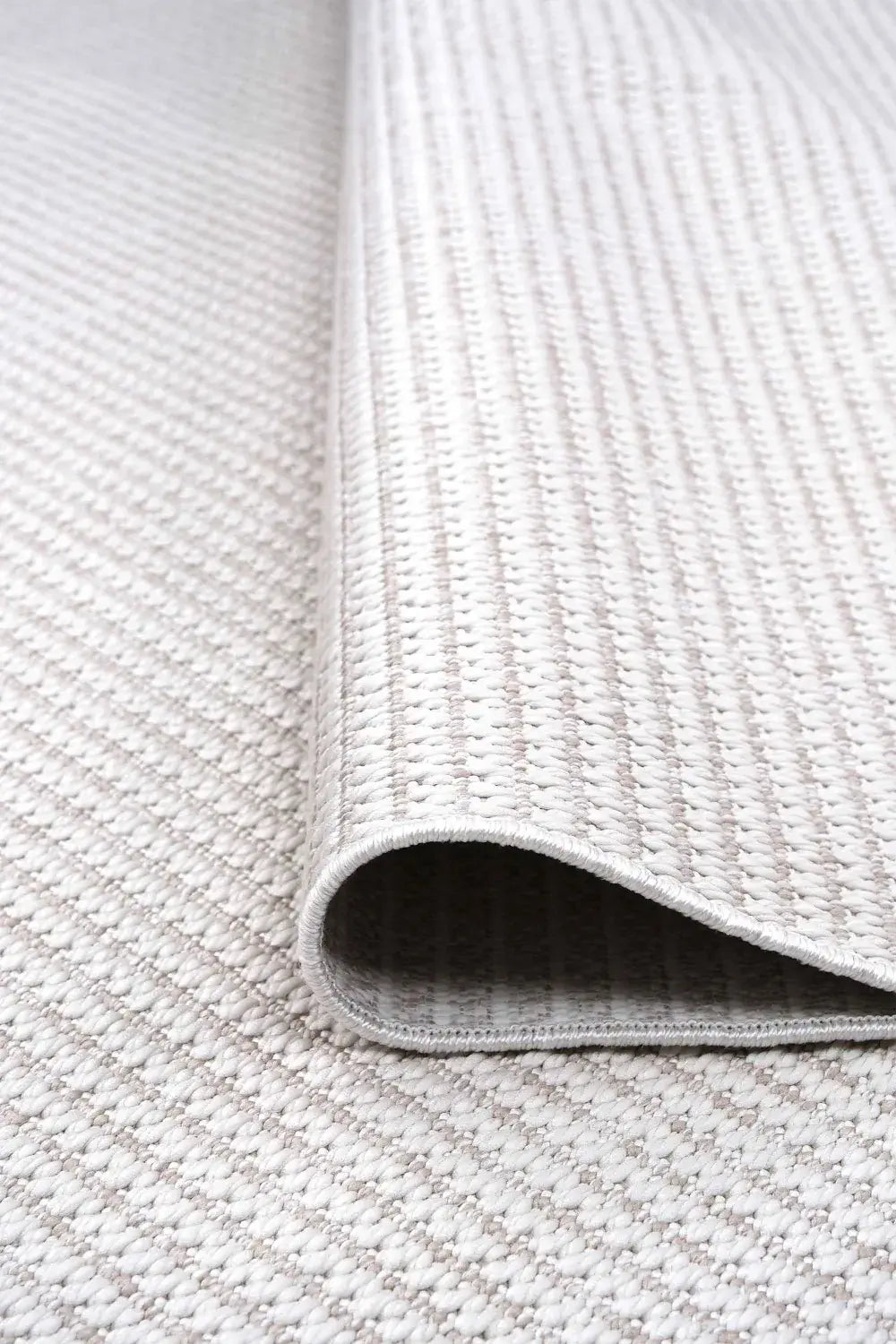 سجادة زيف العصرية البسيطة من السيزال الكريمي - قابلة للغسل في الغسالة، مانعة للانزلاق، مناسبة لغرفة المعيشة، مقاسات حسب الطلب ✂ 