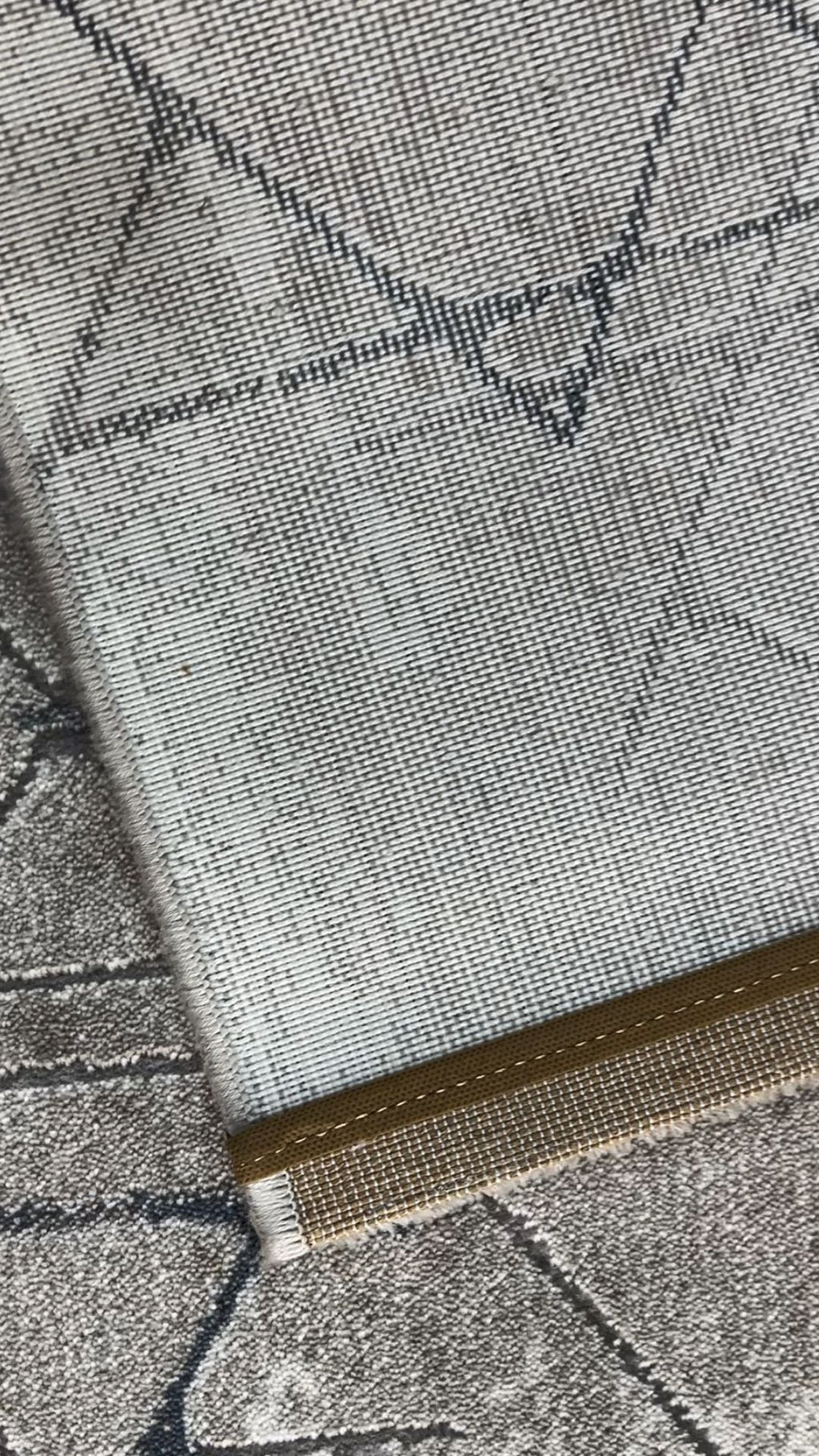 Zev Stone Serisi Geometrik Akrilik Halı st006 Gri 150x230 - %60 İndirimli Outlet