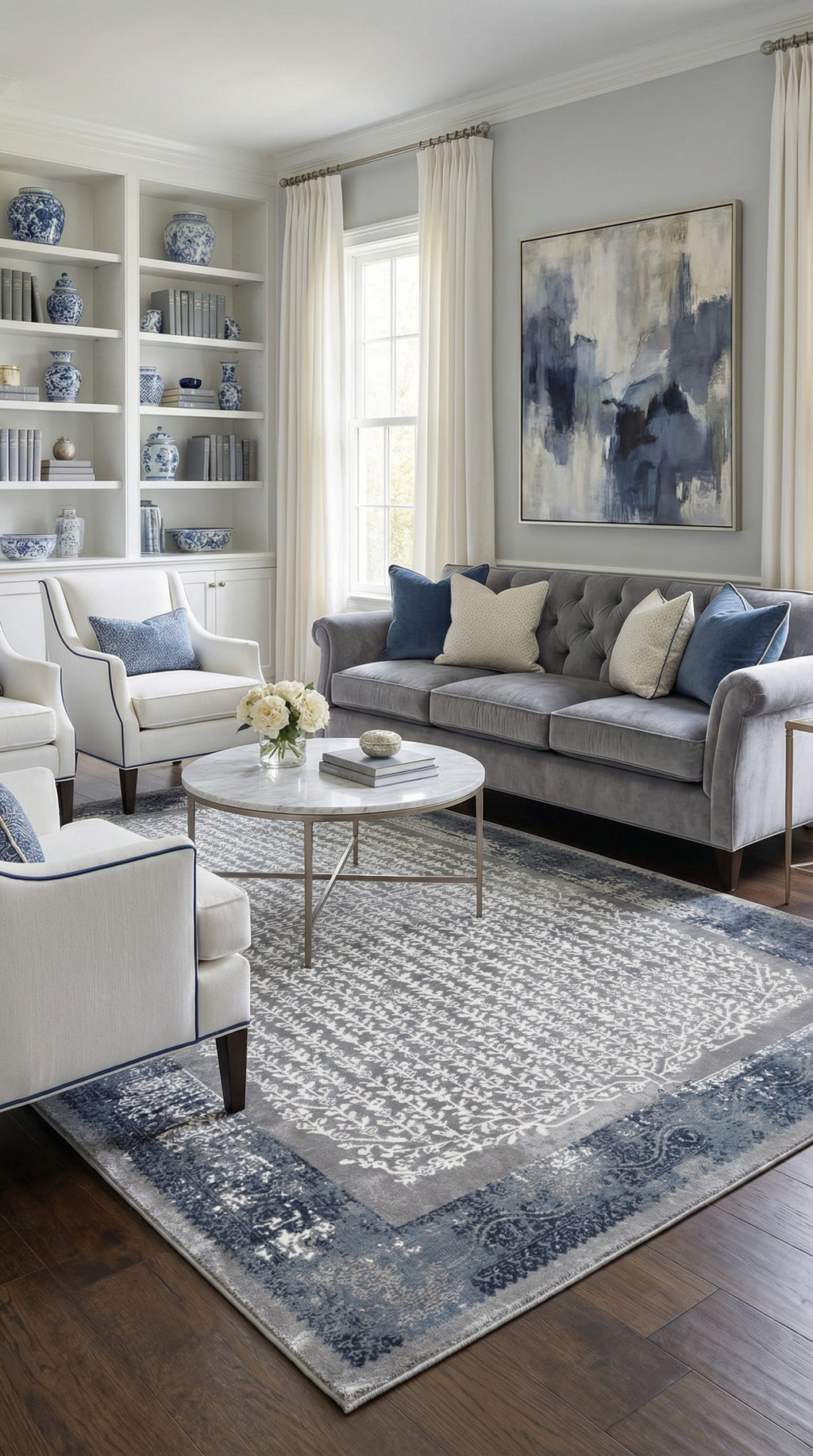 Zev Stone Serisi: %60 İndirimle Lüks Akrilik Konforu st008 Lacivert 150x230