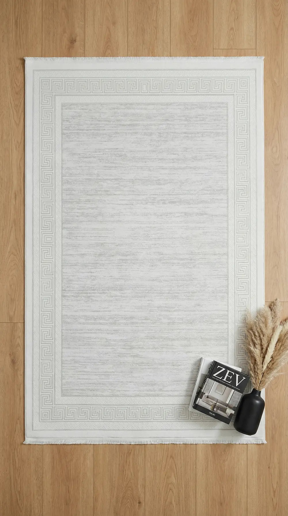 Zev Halı Prime PR015 | Krem Versace Desenli Modern Halı 160x230