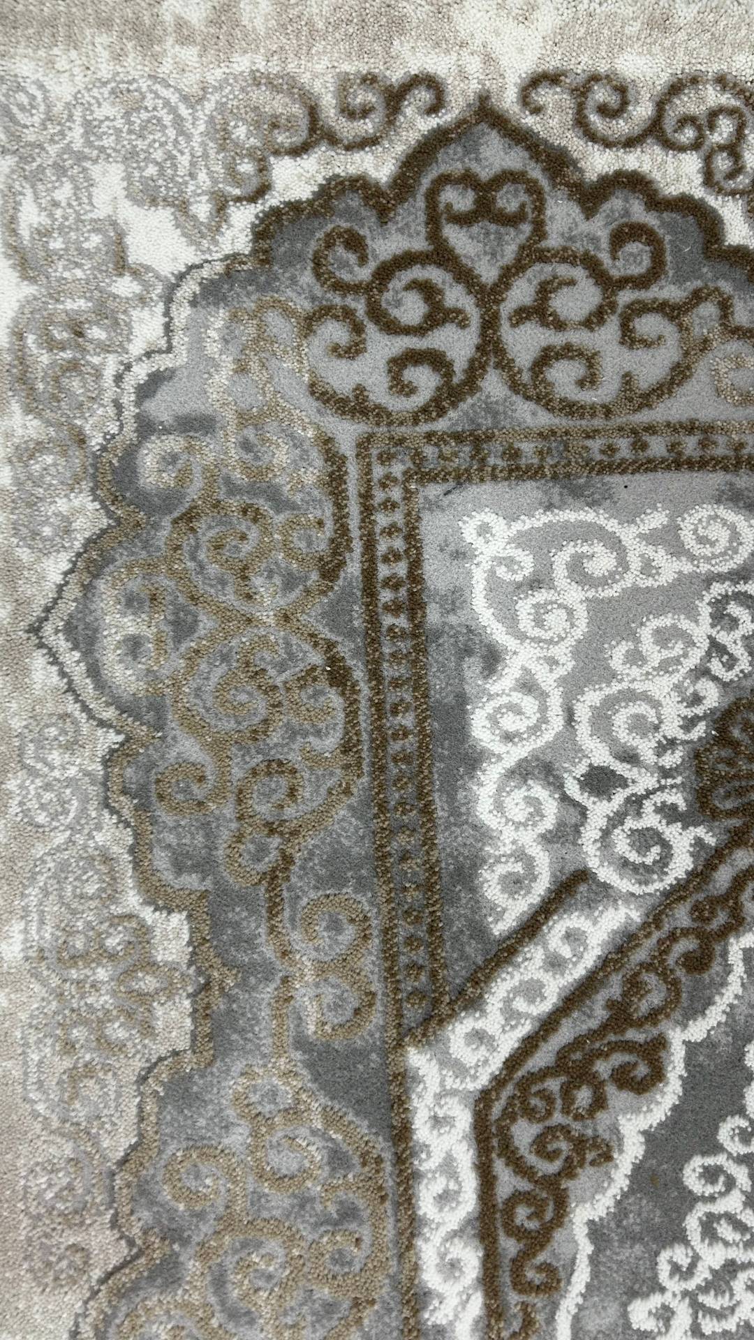 Zev Stone Serisi: Klasik Göbekli Salon Akrilik Halı - %60 Outlet Fırsatı st010 Kahverengi 150x230