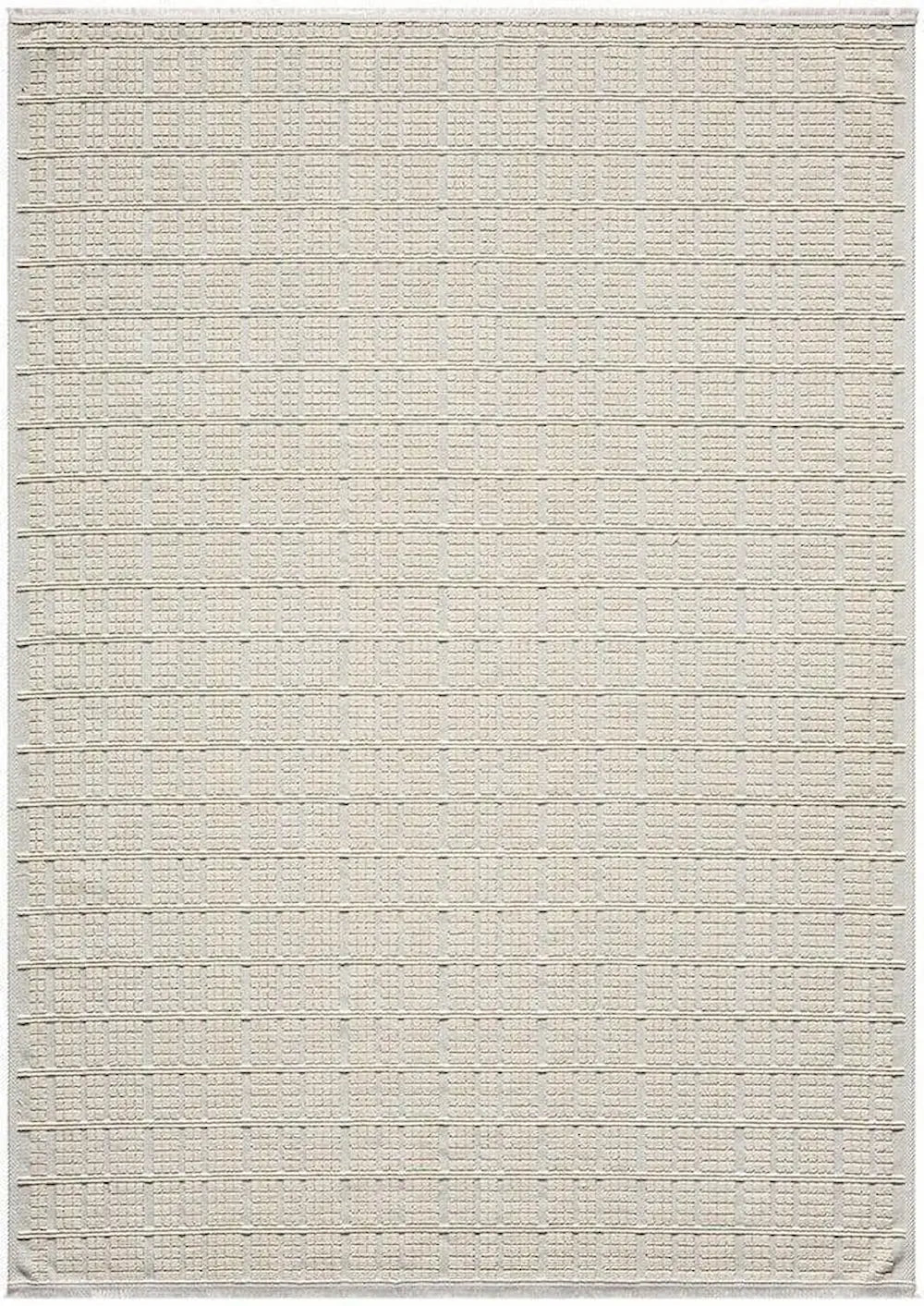 Zev Halı NK010 | %100 Pamuk Dokulu Kare Desenli Modern Kilim Halı 115x180