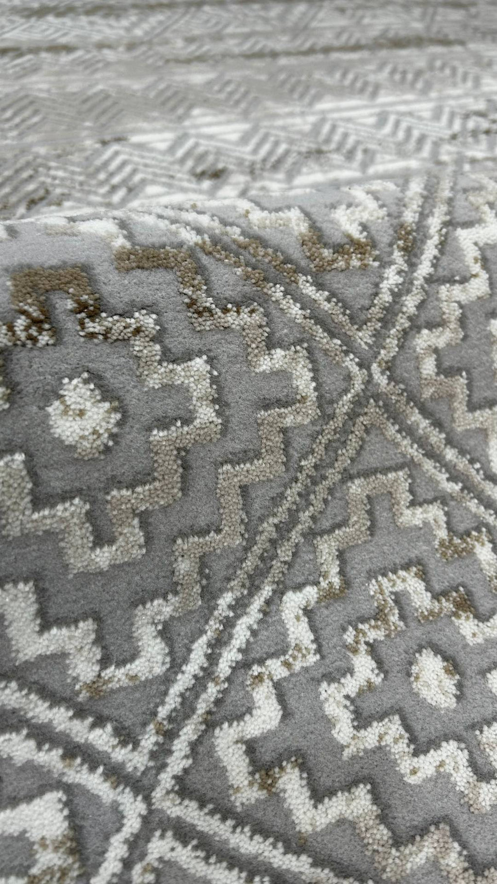 Zev Stone Serisi:Zeminlerinizde Kültürel Bir Dokunuş: %60 İndirimle Etnik Akrilik Seçkisi st013 Kahve 150x230