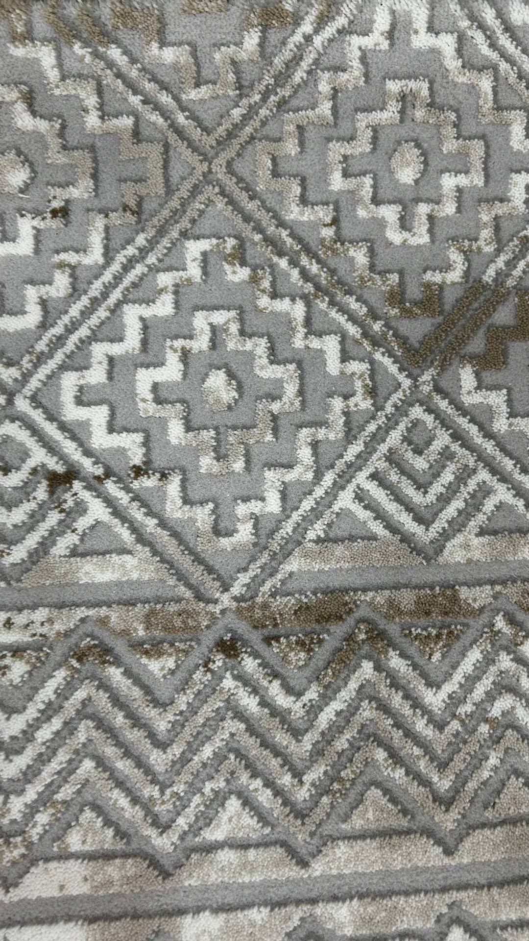 Zev Stone Serisi:Zeminlerinizde Kültürel Bir Dokunuş: %60 İndirimle Etnik Akrilik Seçkisi st013 Kahve 150x230