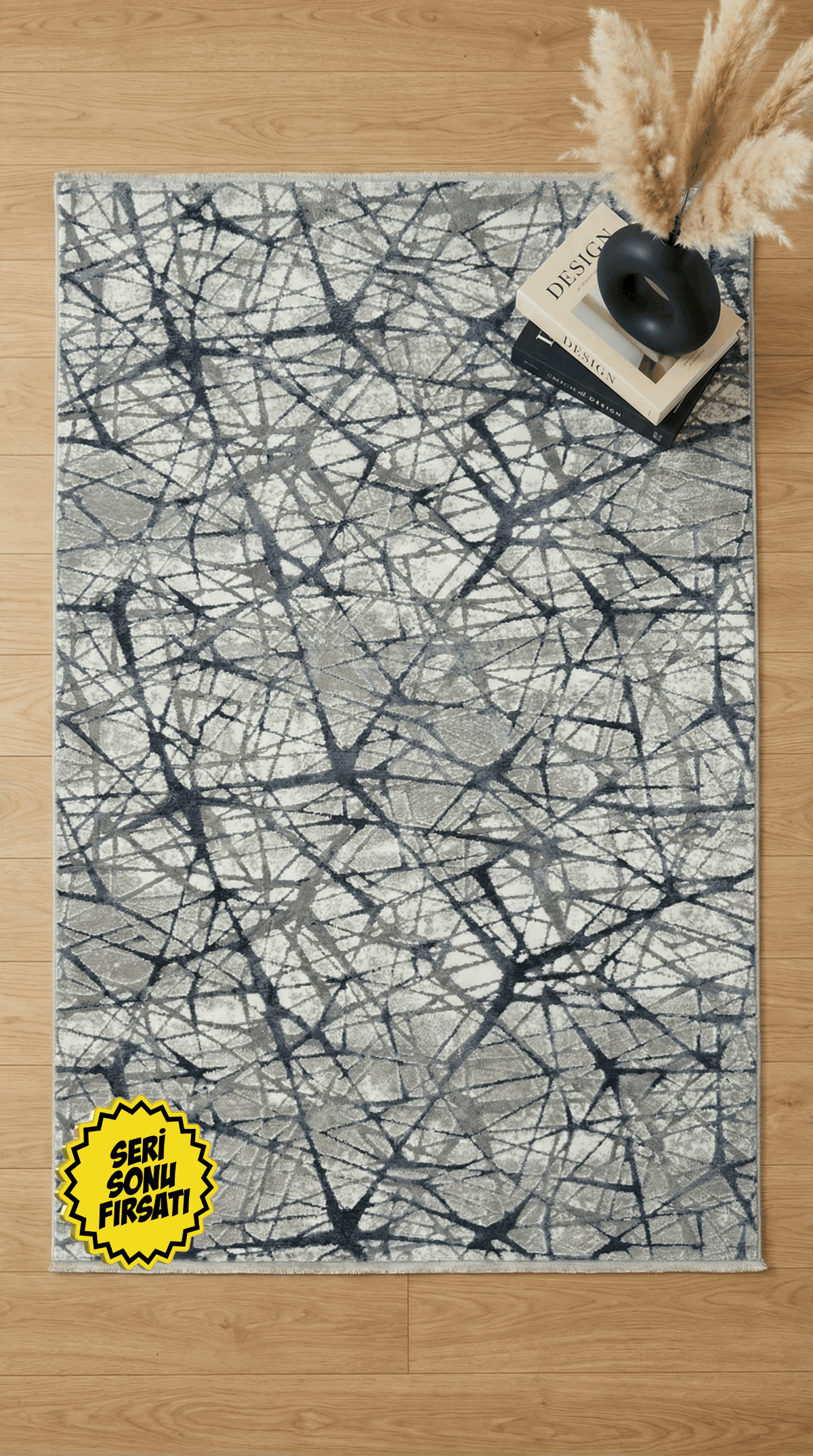 سلسلة زيف ستون: سجادة أكريليك عصرية مخططة بنمط فوضوي - خصم 60% على منتجات التخفيضات st009 أزرق داكن 150x230