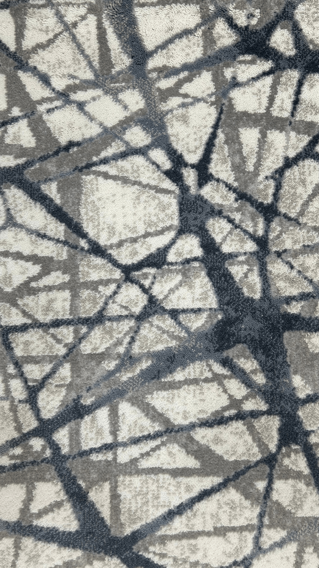 Zev Stone Serisi: Modern Kaotik Çizgili Akrilik Halı - %60 Outlet Fırsatı st009 Lacivert 150x230