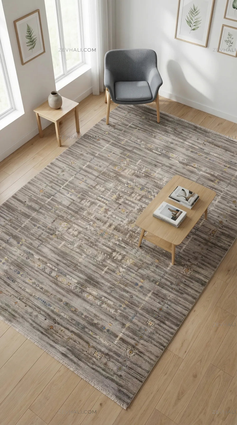 Zev Halı Aura Etnik Salon Mutfak Oturma Odası Halısı And004 | Etnik Halılar | Zev Halı