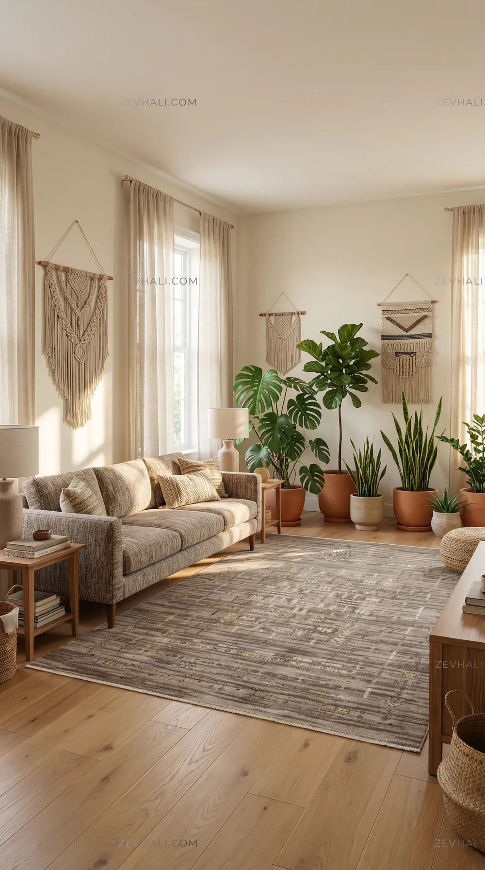 Zev Halı Aura Etnik Salon Mutfak Oturma Odası Halısı And004 | Etnik Halılar | Zev Halı