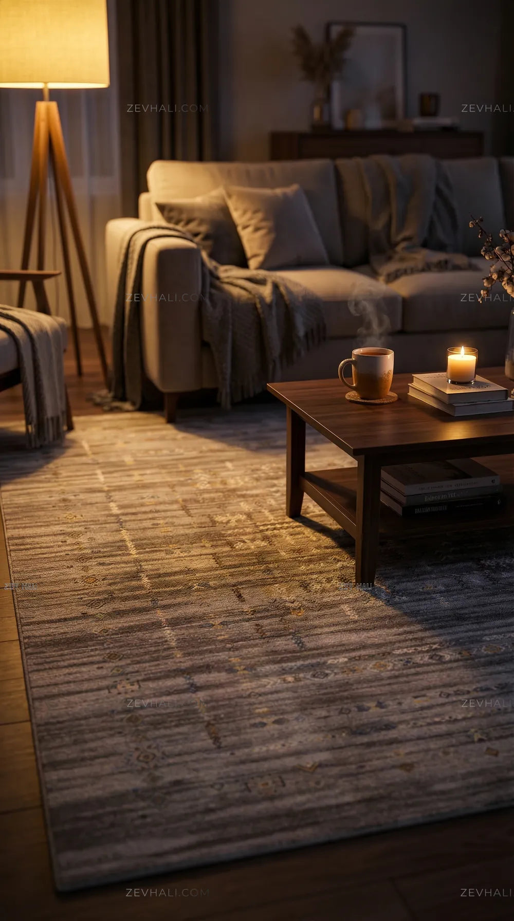 Zev Halı Aura Etnik Salon Mutfak Oturma Odası Halısı And004 | Etnik Halılar | Zev Halı