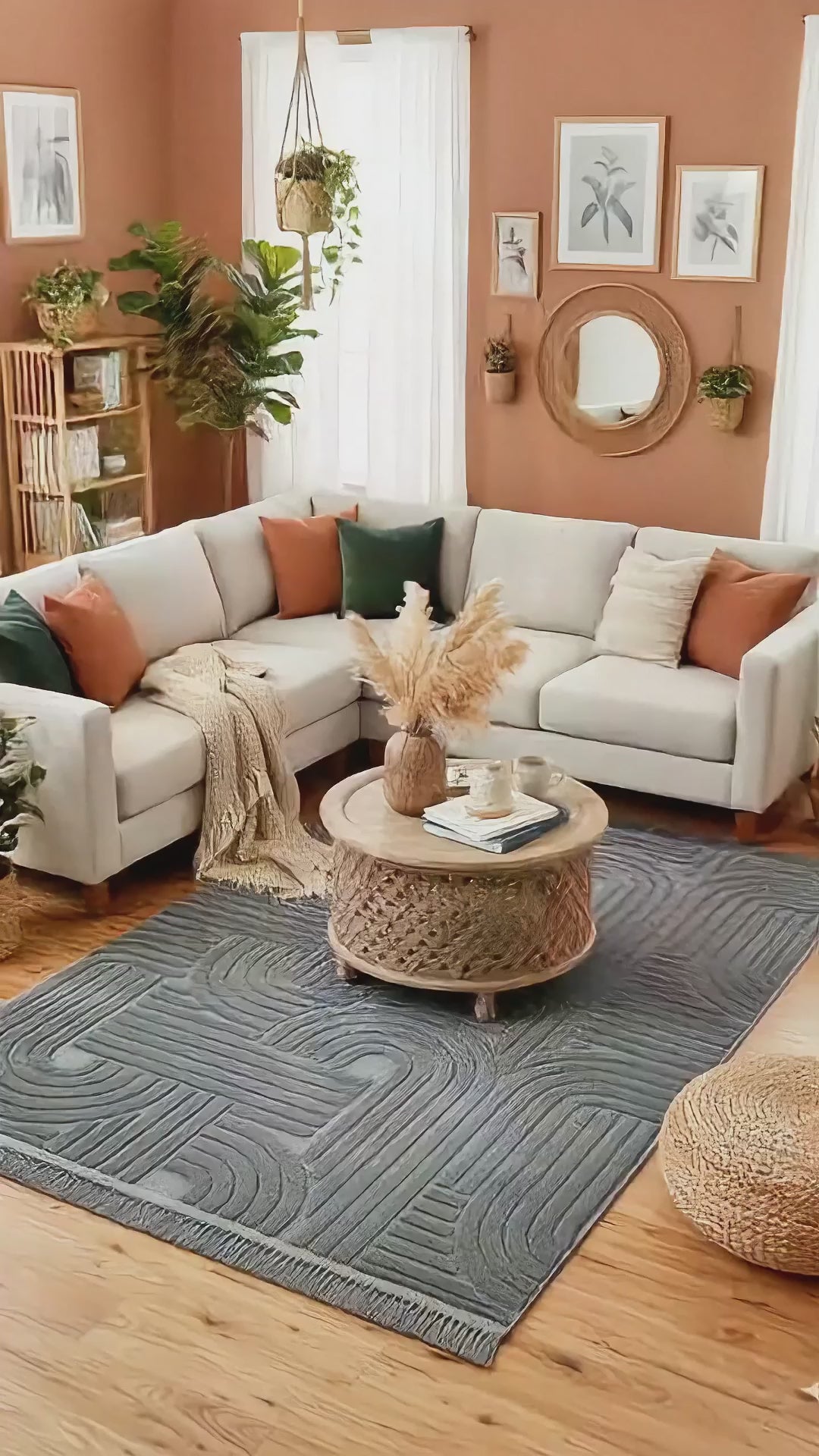 Bohem Tarzı İskandinav Halı 160x230 4 m²