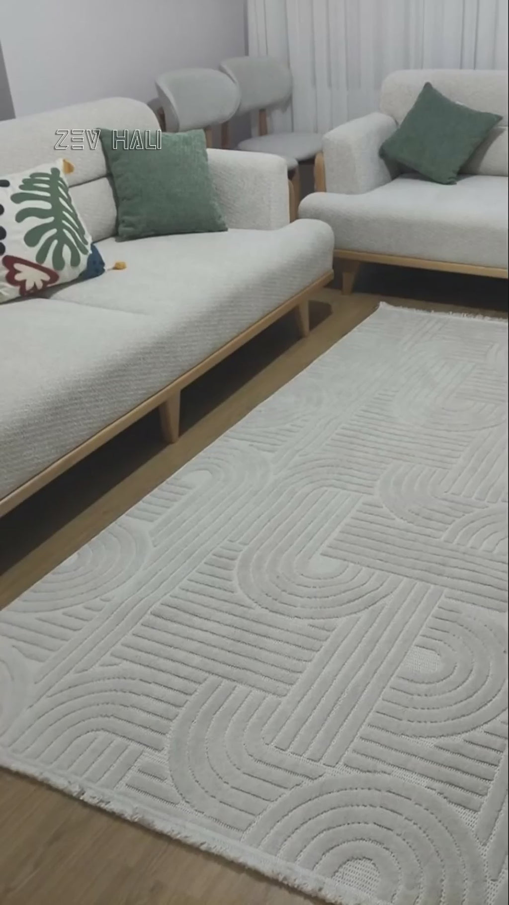 Bohem Tarzı İskandinav Halı 160x230 4 m²