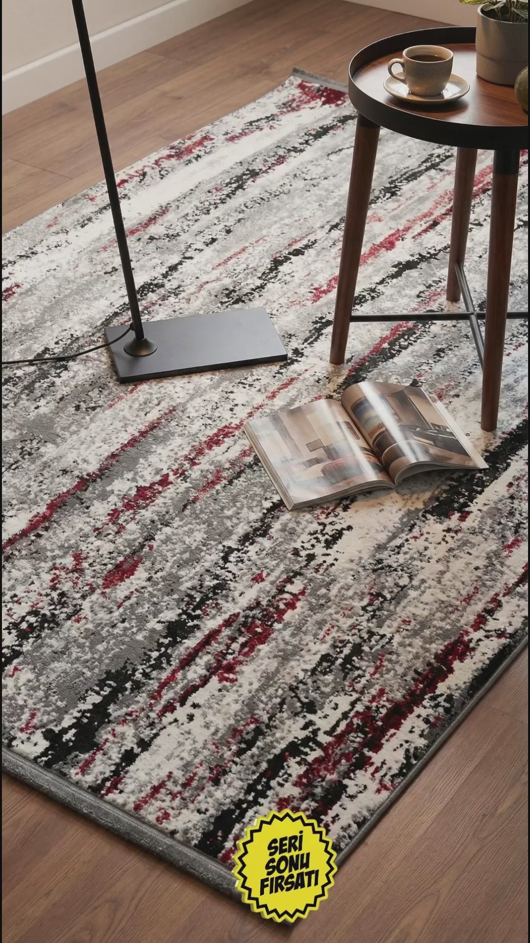 Zev Dark Serisi: Modern Vintage Akrilik Salon Mutfak Halısı - %60 İndirimli Outlet Zümrüt Siyahı st016 160x230