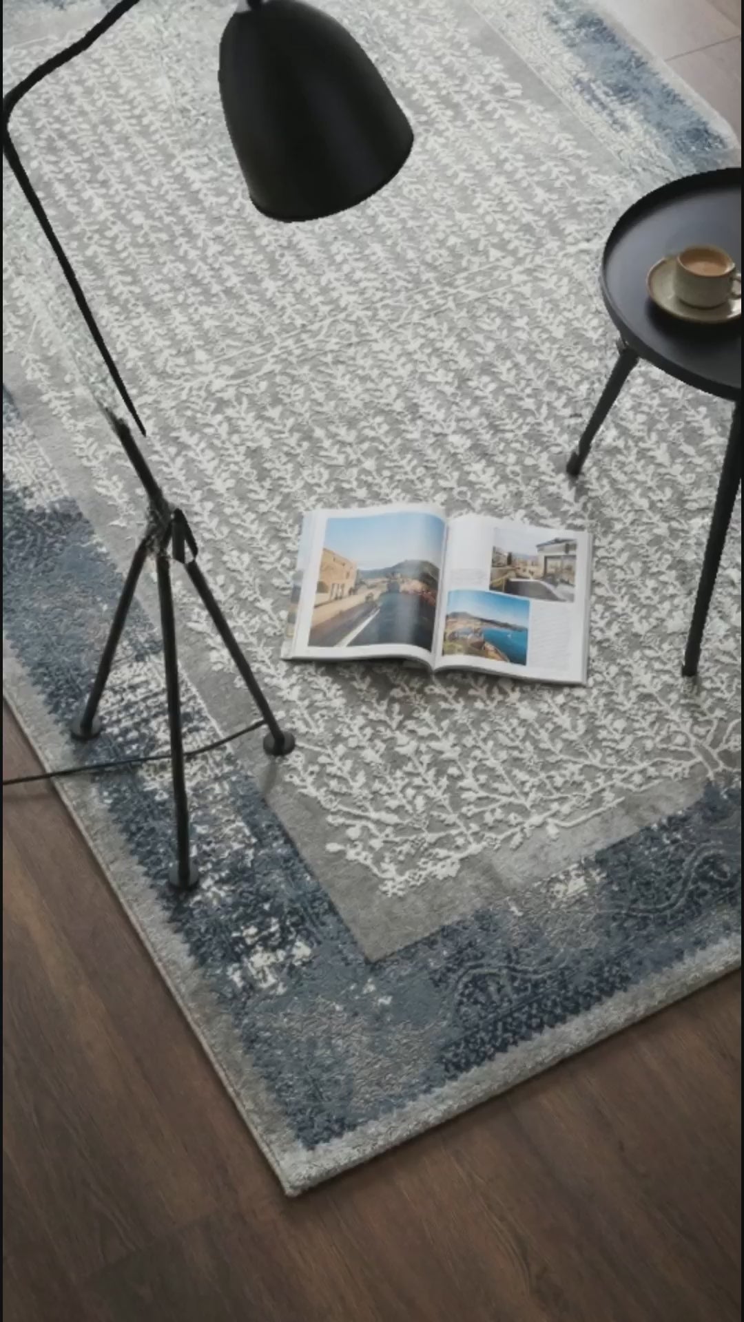 Zev Stone Serisi: %60 İndirimle Lüks Akrilik Konforu st008 Lacivert 150x230